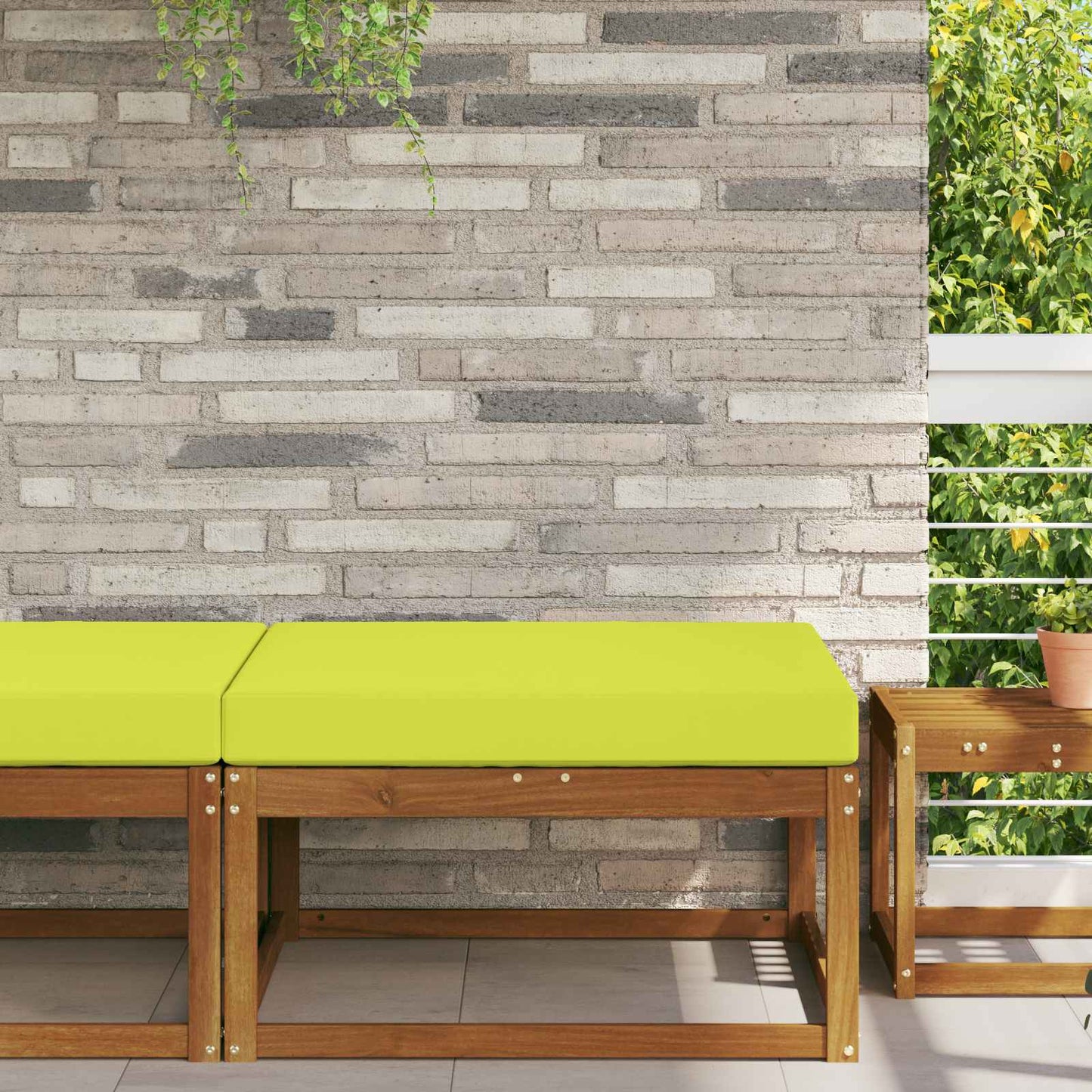 Buiten bankkussen Groen 80 x 80 x 8 cm Polyester is nu te koop bij PeponiXL, paradijselijk wonen!