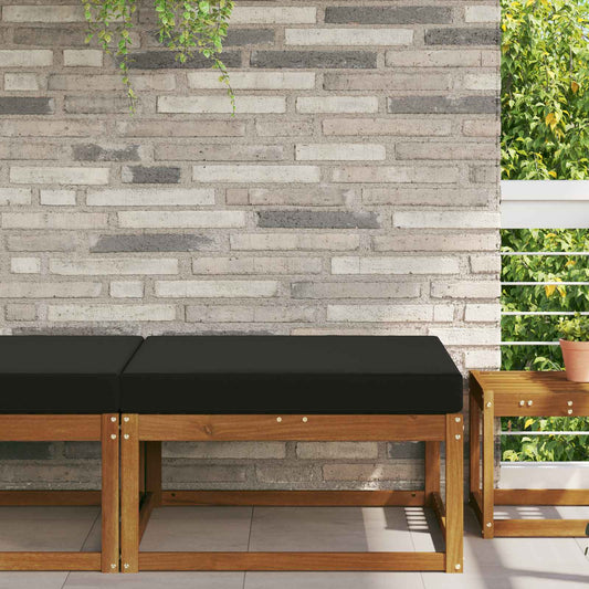 Buiten bankkussen Zwart 80 x 80 x 8 cm Polyester is nu te koop bij PeponiXL, paradijselijk wonen!