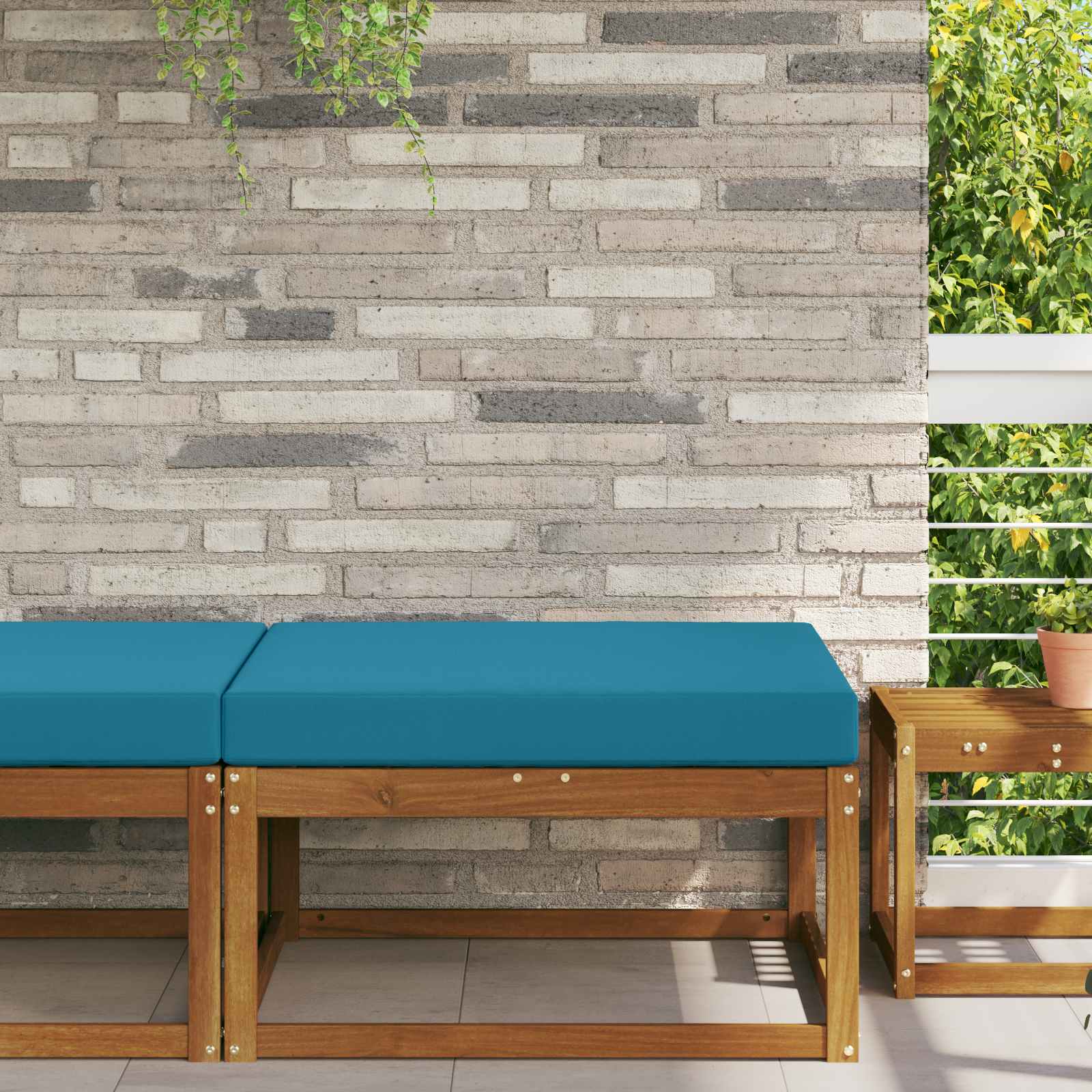 Buiten bankkussen Koninklijk Blauw 80 x 80 x 8 cm Polyester is nu te koop bij PeponiXL, paradijselijk wonen!