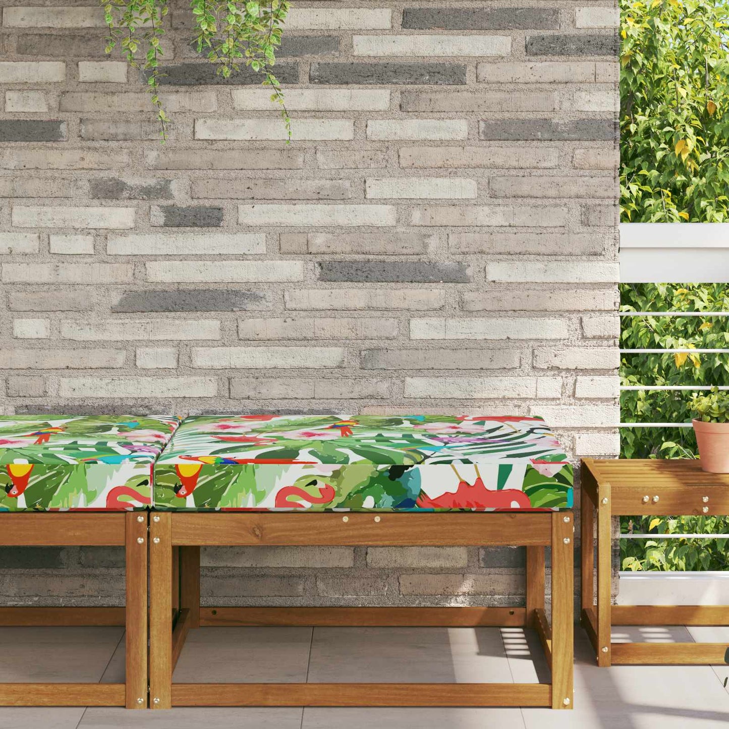 Buiten bankkussen kleurrijk 80 x 80 x 8 cm Polyester is nu te koop bij PeponiXL, paradijselijk wonen!
