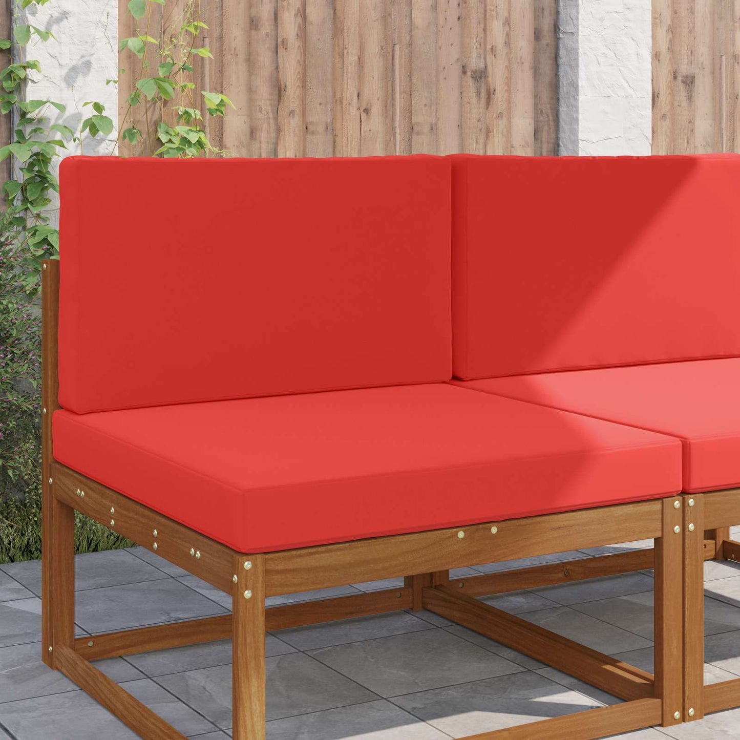 Buiten bankkussen 2 pcs Rood Polyester is nu te koop bij PeponiXL, paradijselijk wonen!