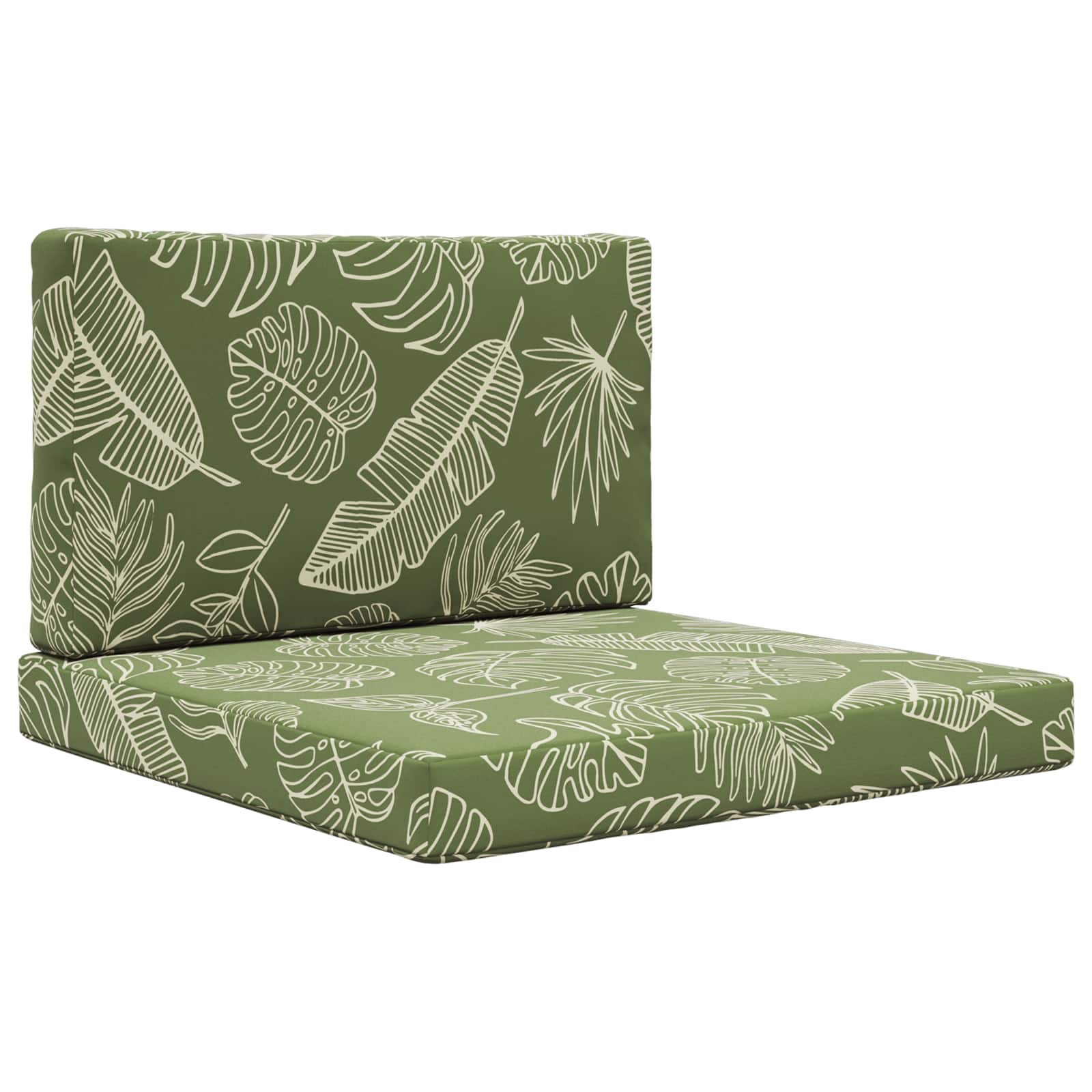 Buiten bankkussen 2 pcs Bladontwerp Polyester is nu te koop bij PeponiXL, paradijselijk wonen!