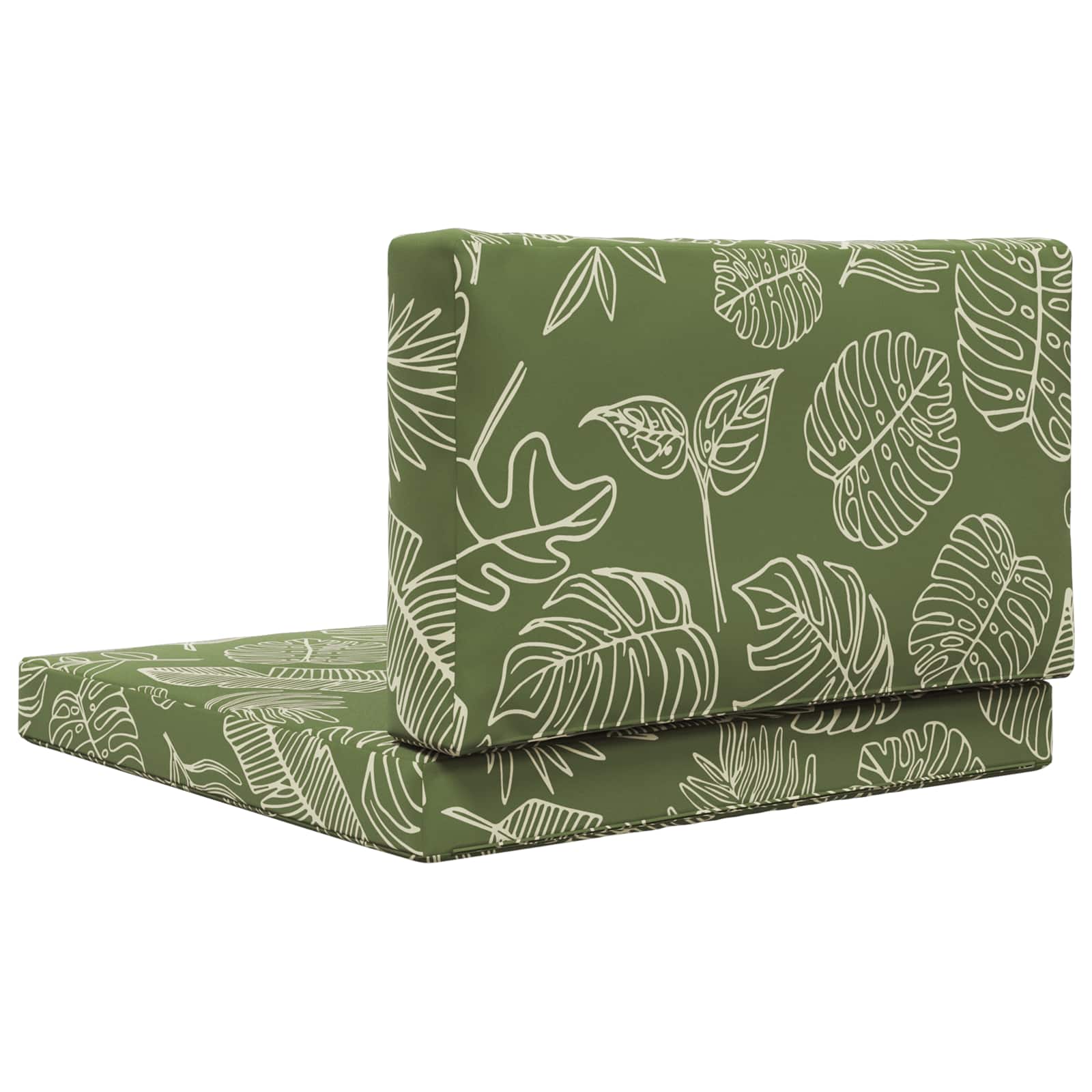 Buiten bankkussen 2 pcs Bladontwerp Polyester is nu te koop bij PeponiXL, paradijselijk wonen!