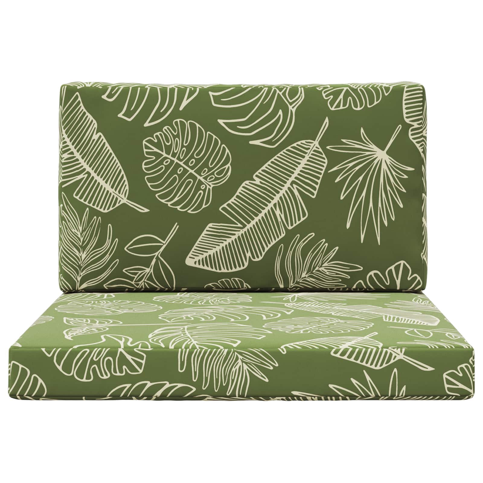 Buiten bankkussen 2 pcs Bladontwerp Polyester is nu te koop bij PeponiXL, paradijselijk wonen!