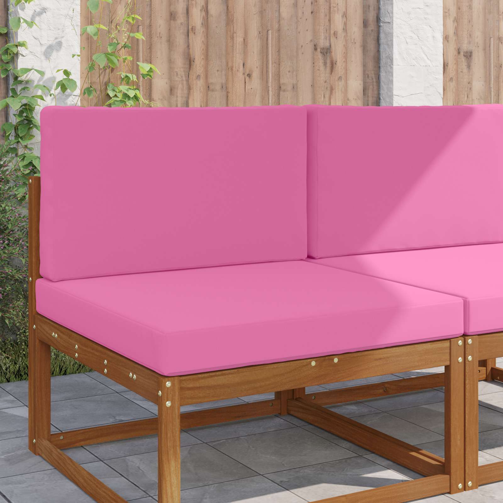 Buiten bankkussen 2 pcs Roze Polyester is nu te koop bij PeponiXL, paradijselijk wonen!