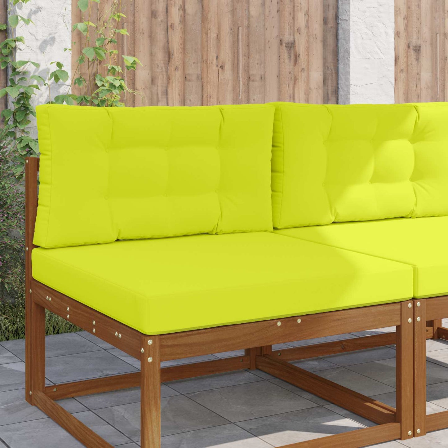 Buiten bankkussen 2 pcs Groen Polyester is nu te koop bij PeponiXL, paradijselijk wonen!