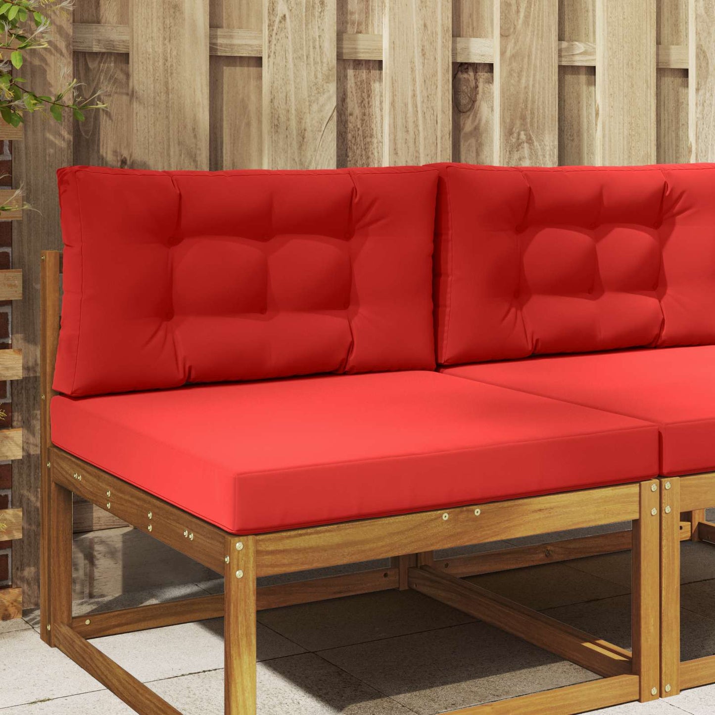 Buiten bankkussen 2 pcs Rood Polyester is nu te koop bij PeponiXL, paradijselijk wonen!