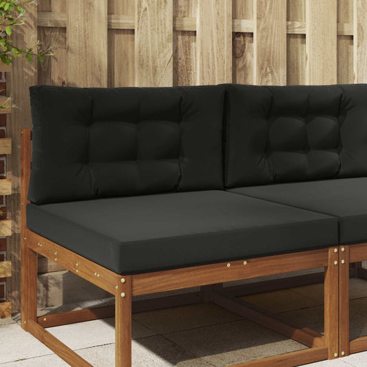 Buiten bankkussen 2 pcs Zwart Polyester is nu te koop bij PeponiXL, paradijselijk wonen!