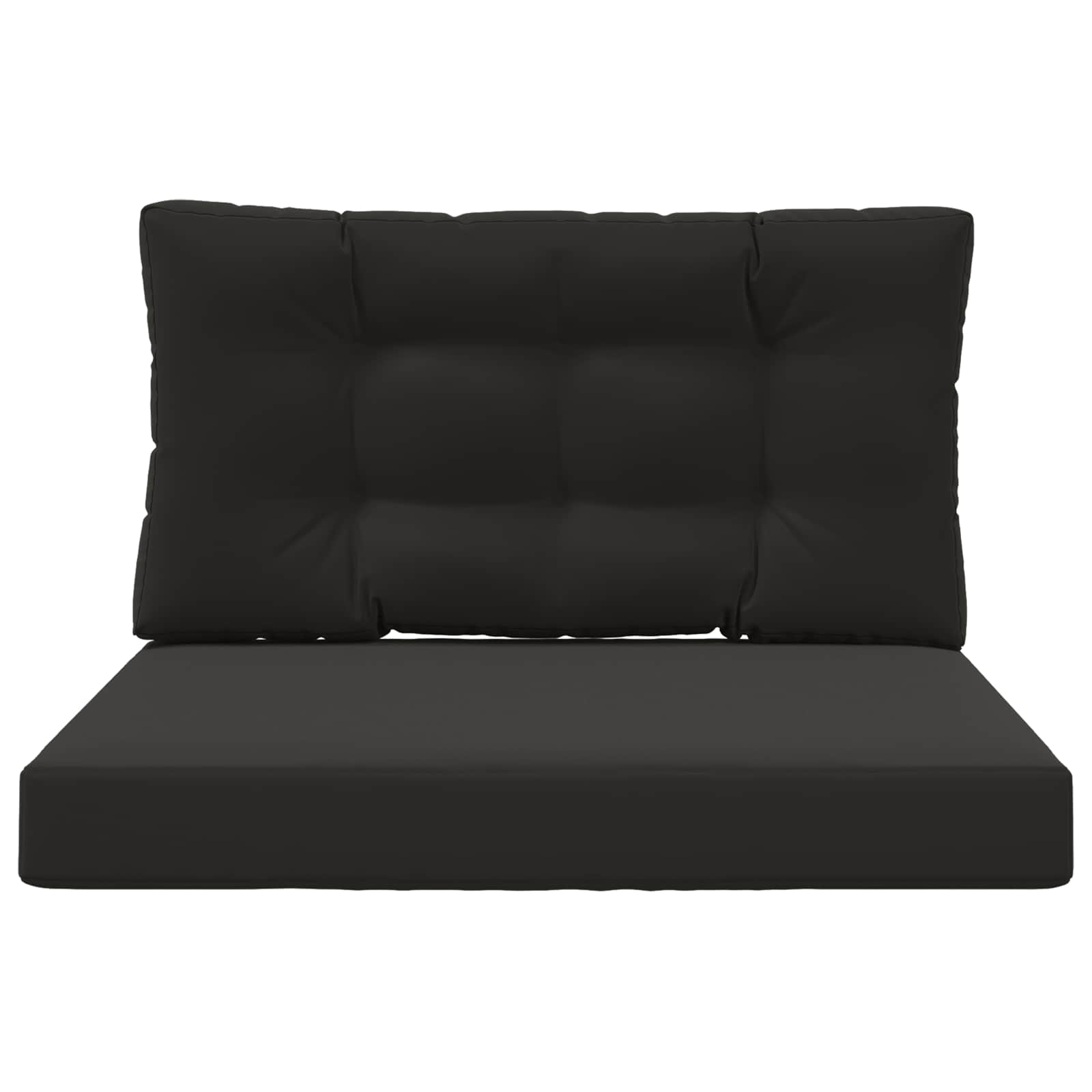 Buiten bankkussen 2 pcs Zwart Polyester is nu te koop bij PeponiXL, paradijselijk wonen!