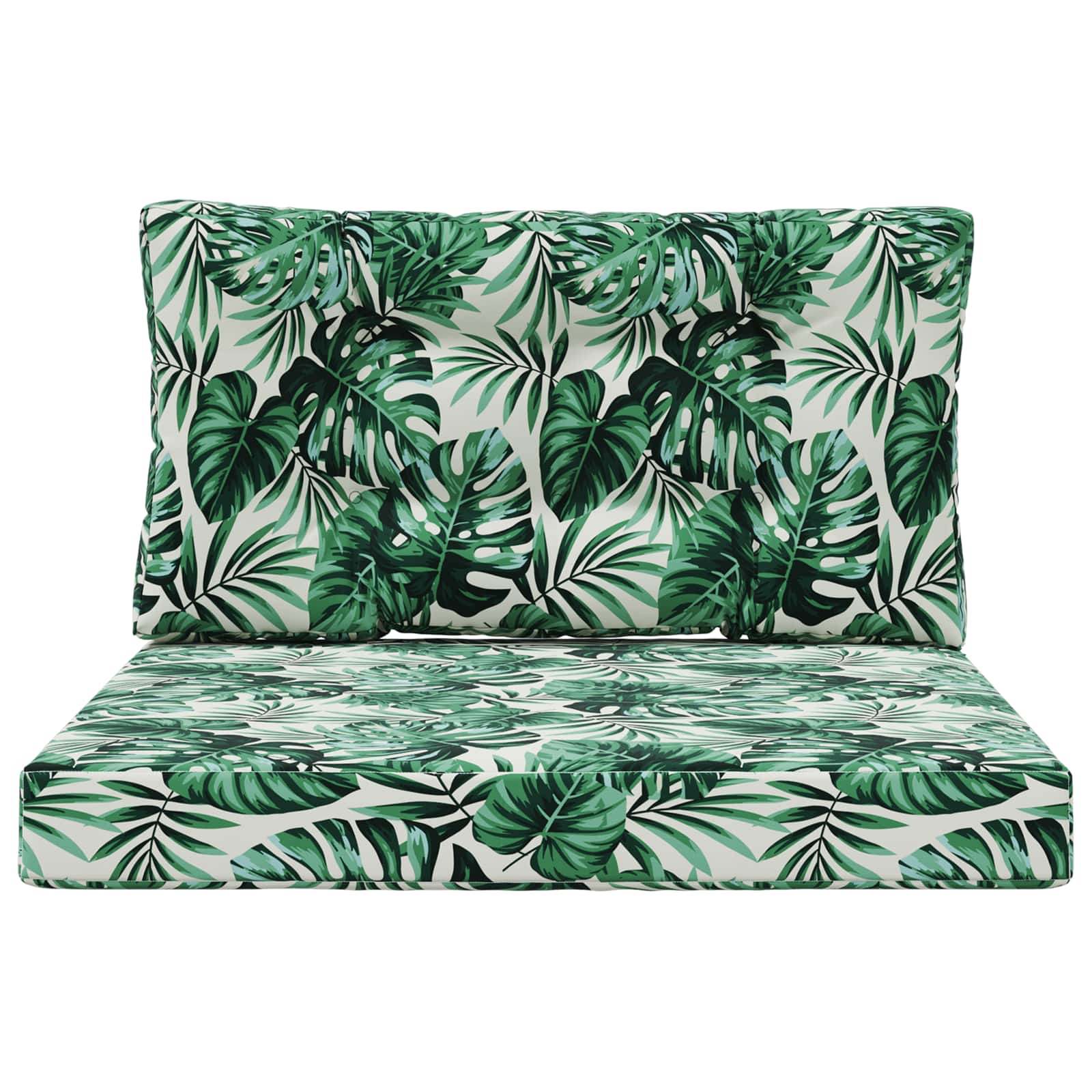 Buiten bankkussen 2 pcs Bladpatroon Polyester is nu te koop bij PeponiXL, paradijselijk wonen!
