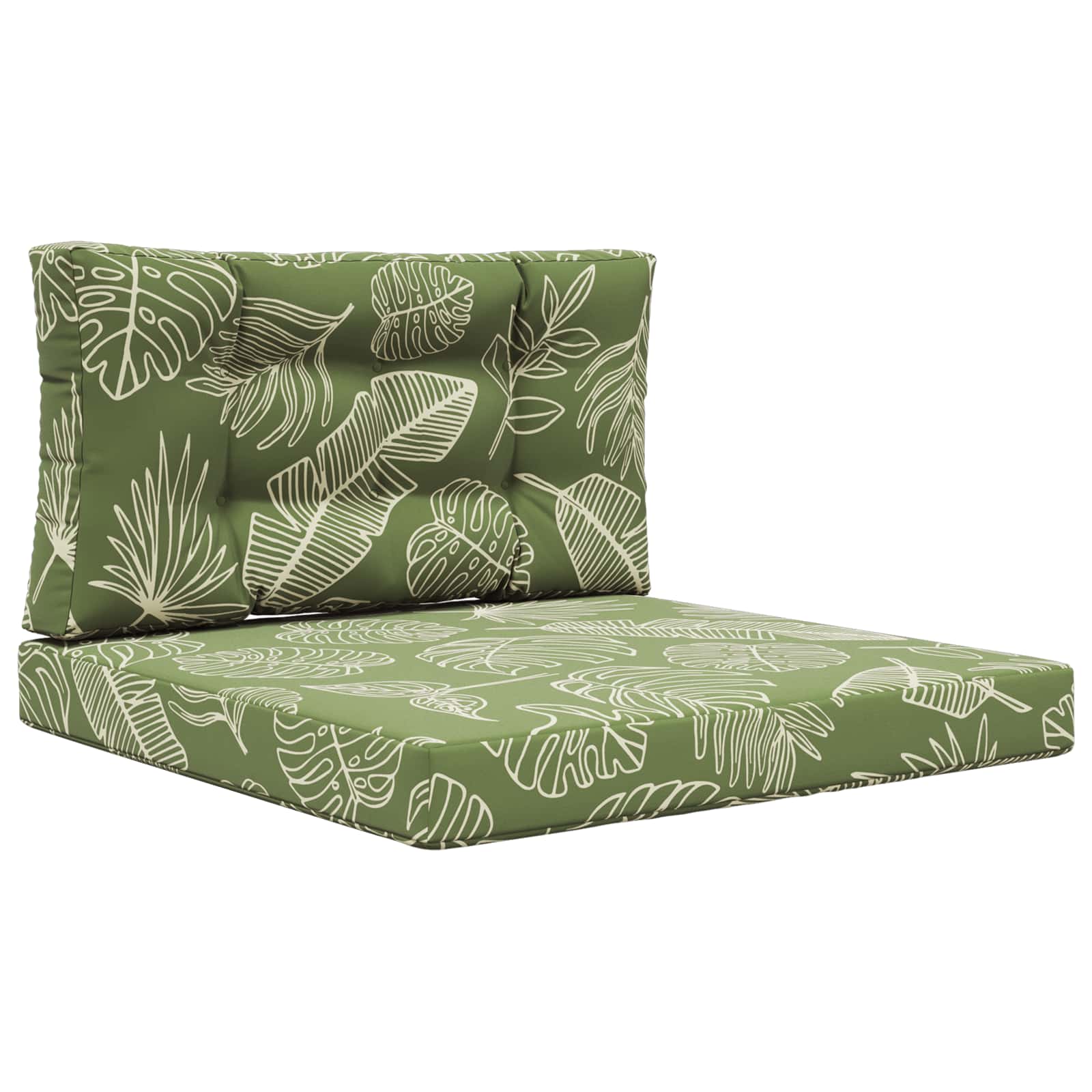 Buiten bankkussen 2 pcs Bladontwerp Polyester is nu te koop bij PeponiXL, paradijselijk wonen!
