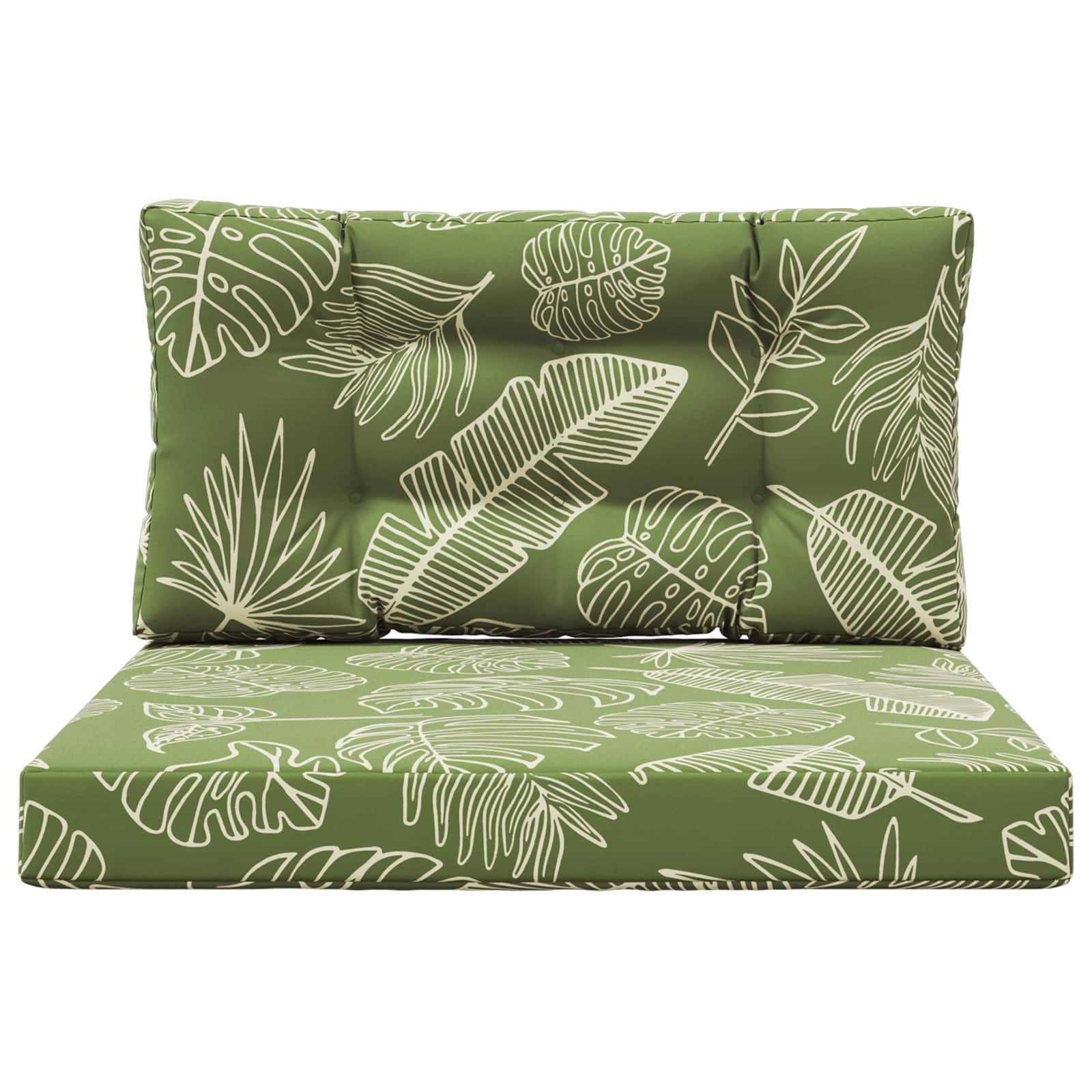Buiten bankkussen 2 pcs Bladontwerp Polyester is nu te koop bij PeponiXL, paradijselijk wonen!