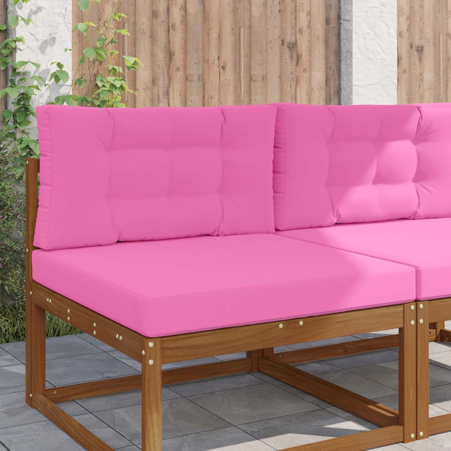 Buiten bankkussen 2 pcs Roze Polyester is nu te koop bij PeponiXL, paradijselijk wonen!