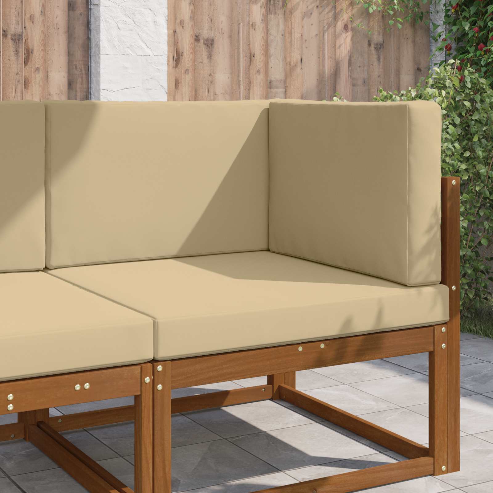 Buiten bankkussen 3 pcs Beige Polyester is nu te koop bij PeponiXL, paradijselijk wonen!