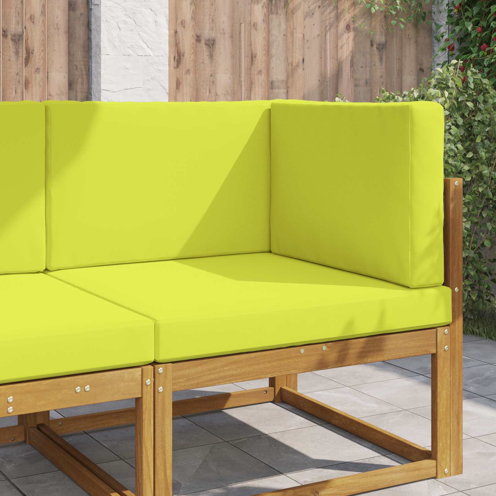 Buiten bankkussen 3 pcs Groen Polyester is nu te koop bij PeponiXL, paradijselijk wonen!