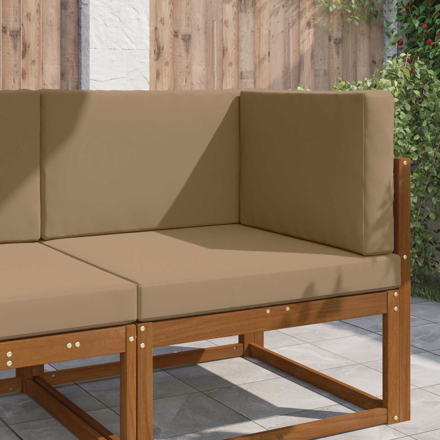 Buiten bankkussen 3 pcs Taupe Polyester is nu te koop bij PeponiXL, paradijselijk wonen!