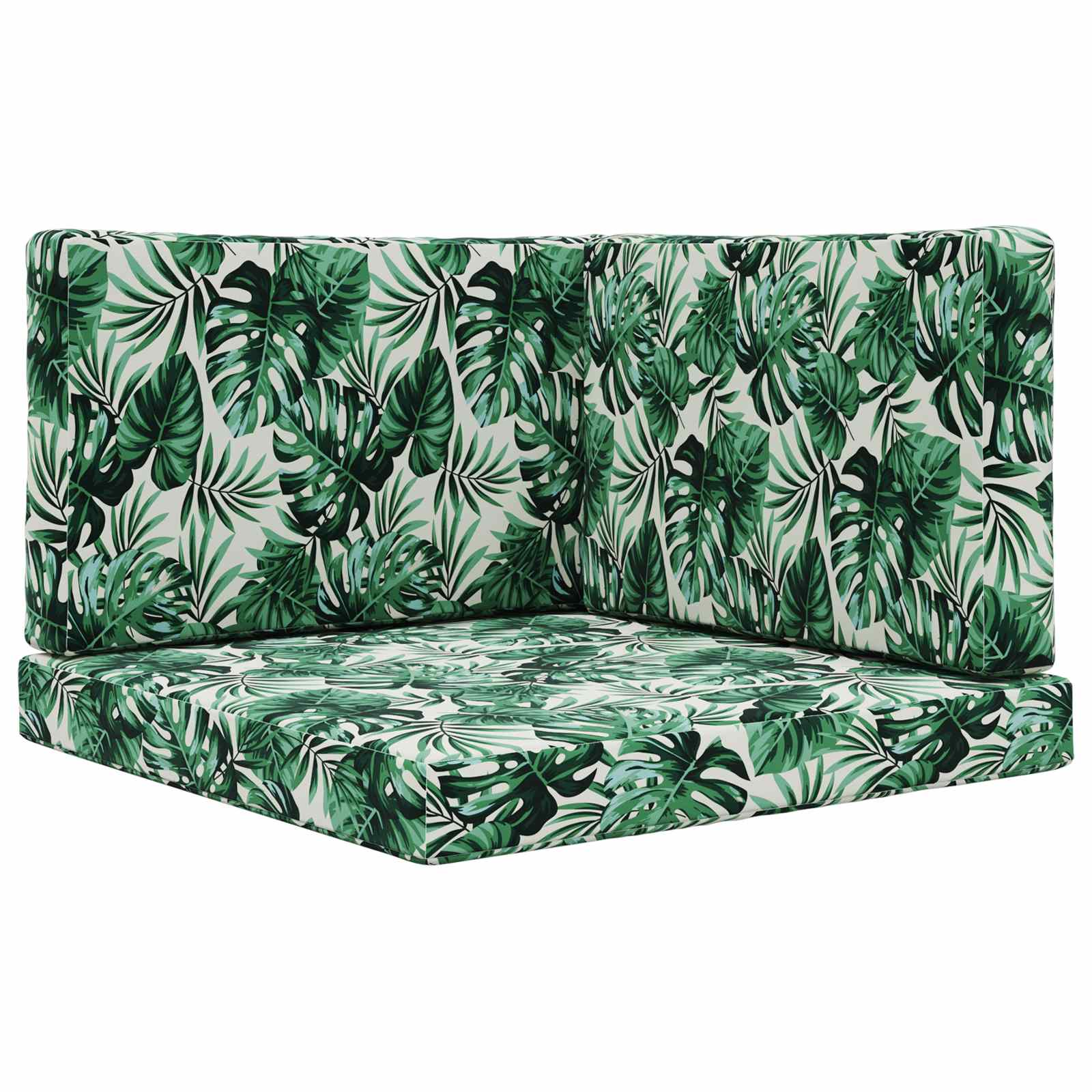 Buiten bankkussen 3 pcs Bladpatroon Polyester is nu te koop bij PeponiXL, paradijselijk wonen!