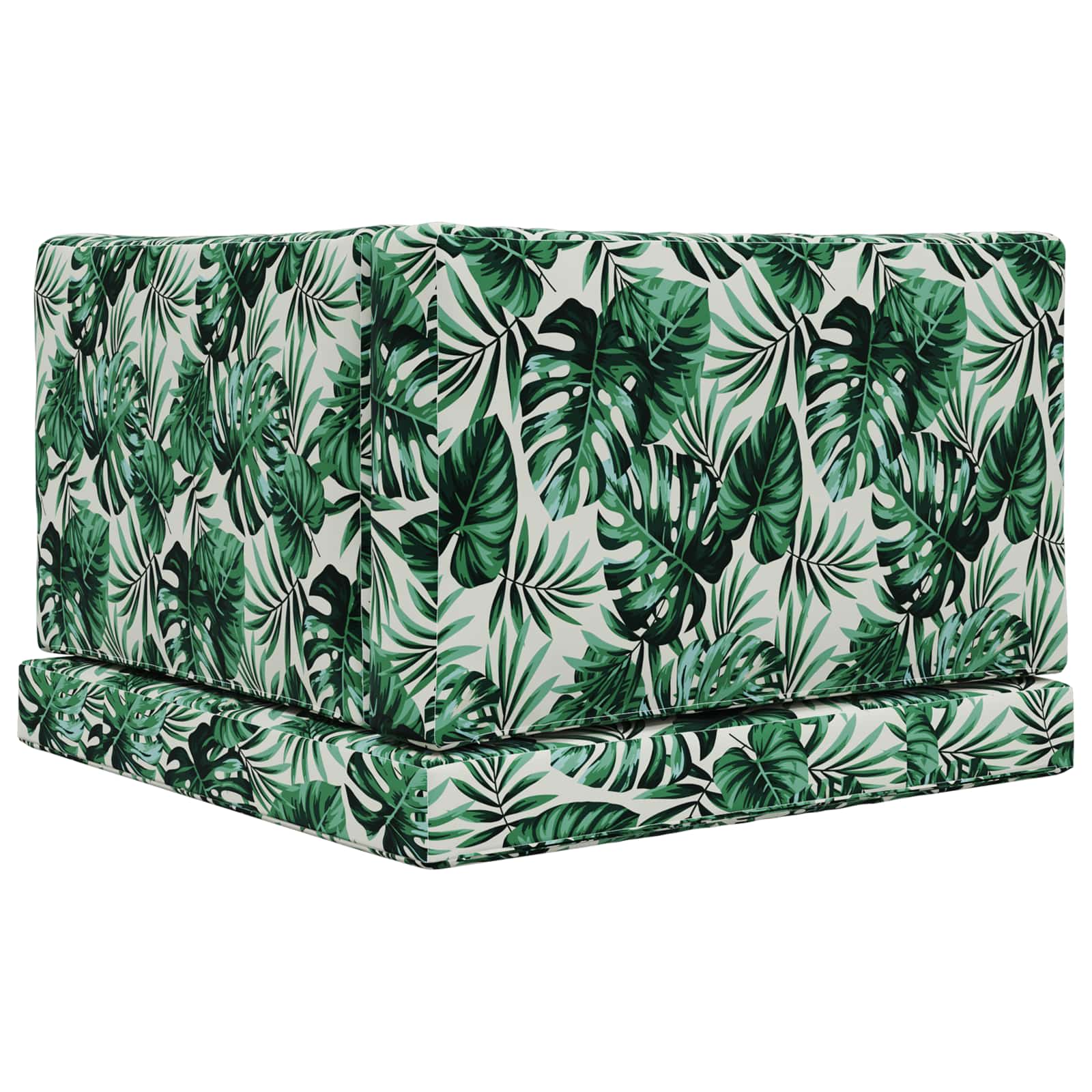 Buiten bankkussen 3 pcs Bladpatroon Polyester is nu te koop bij PeponiXL, paradijselijk wonen!