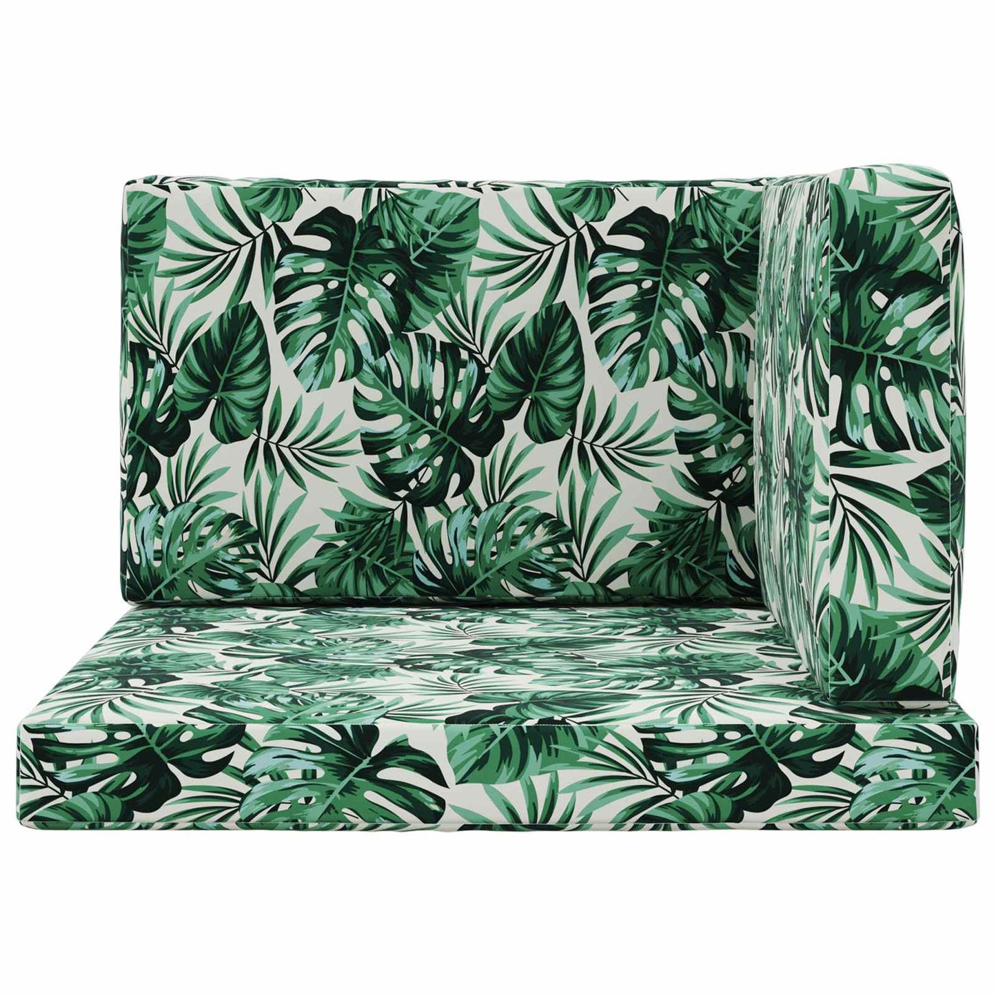 Buiten bankkussen 3 pcs Bladpatroon Polyester is nu te koop bij PeponiXL, paradijselijk wonen!