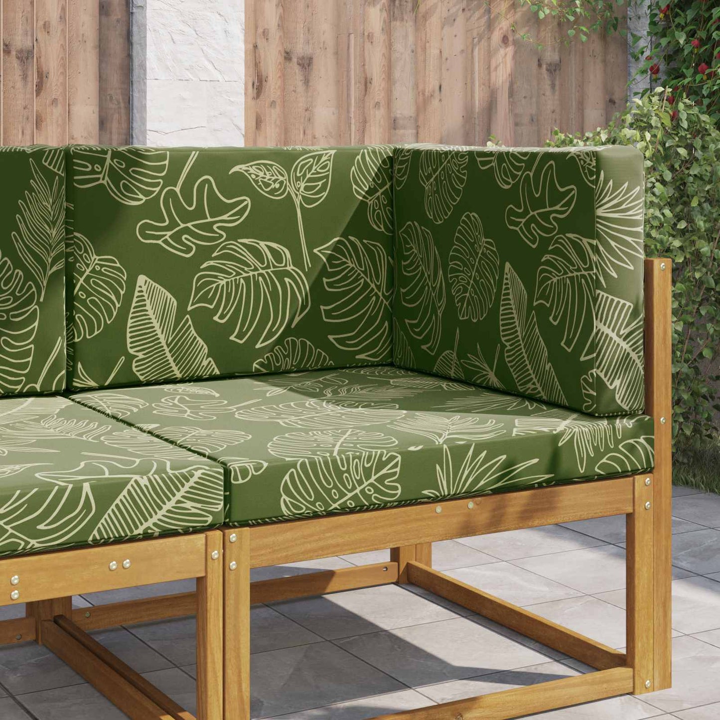 Buiten bankkussen 3 pcs Bladontwerp Polyester is nu te koop bij PeponiXL, paradijselijk wonen!