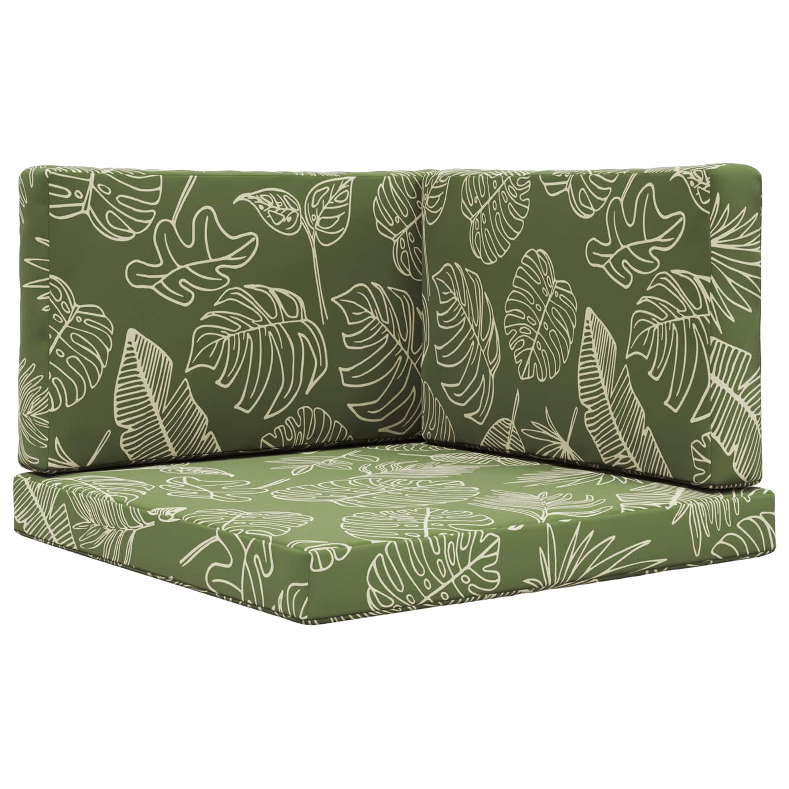 Buiten bankkussen 3 pcs Bladontwerp Polyester is nu te koop bij PeponiXL, paradijselijk wonen!