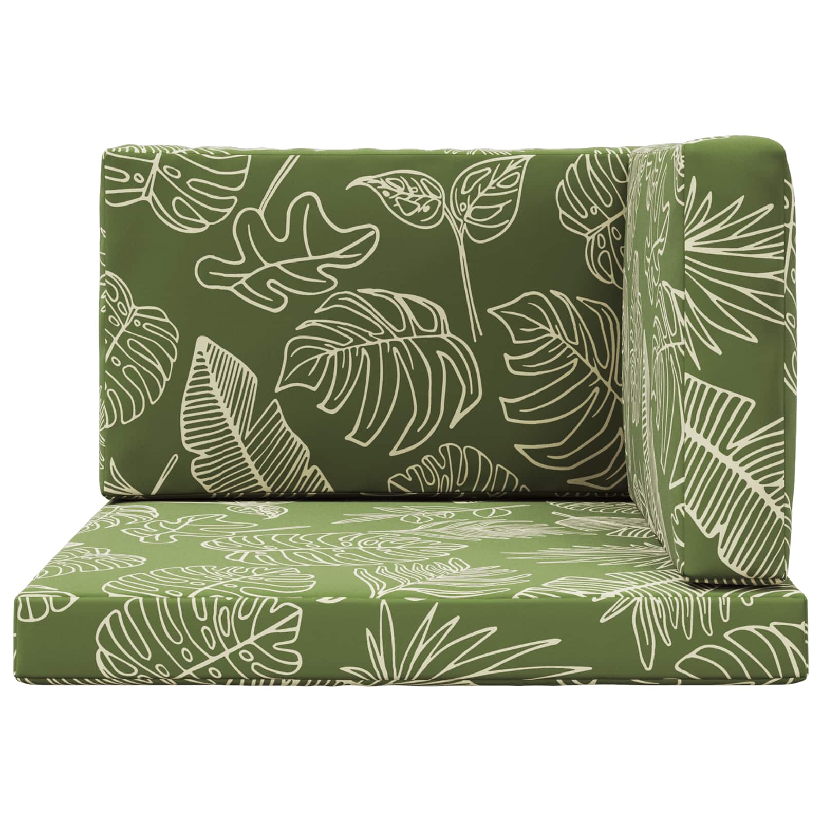 Buiten bankkussen 3 pcs Bladontwerp Polyester is nu te koop bij PeponiXL, paradijselijk wonen!