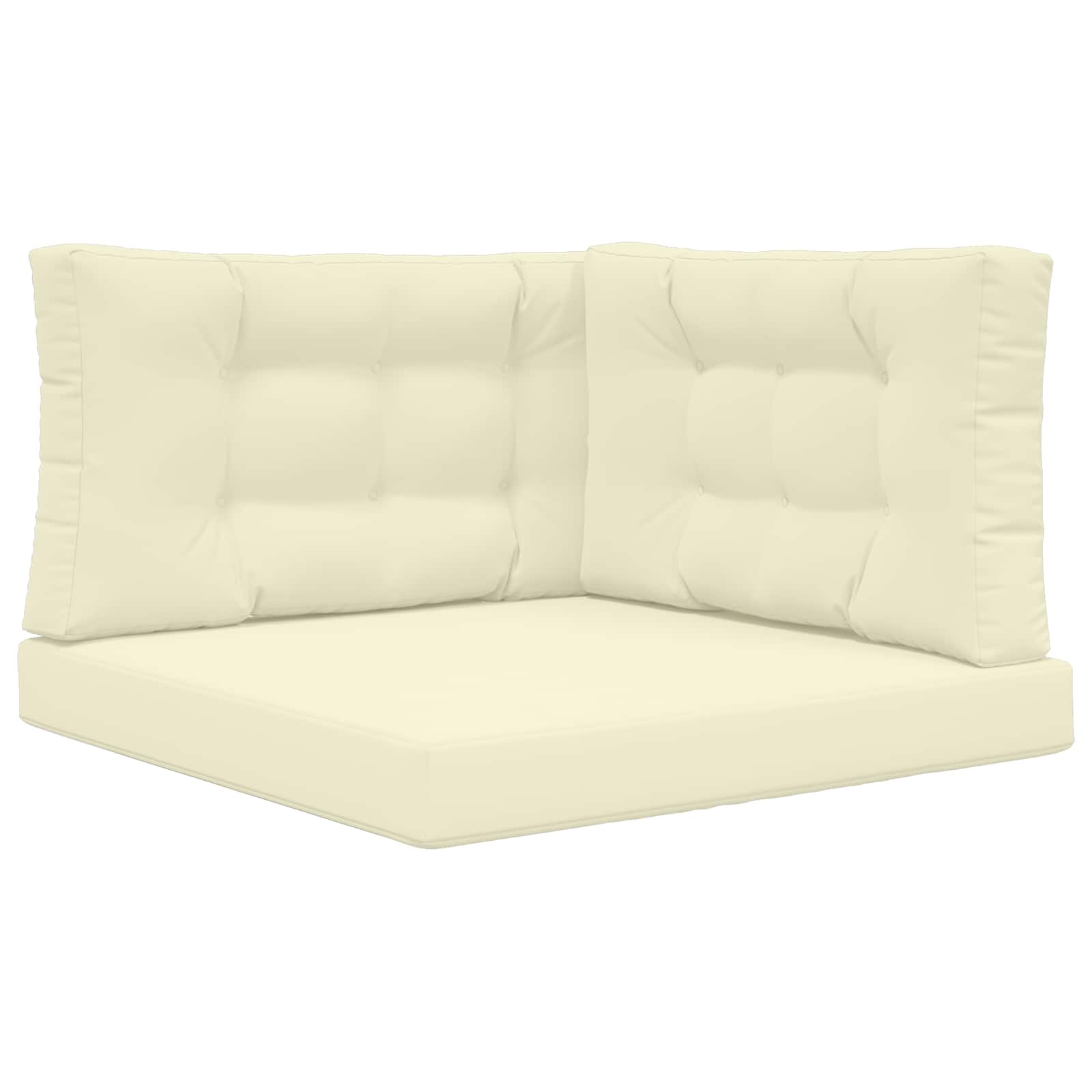 Buiten bankkussen 3 pcs Crème Polyester is nu te koop bij PeponiXL, paradijselijk wonen!