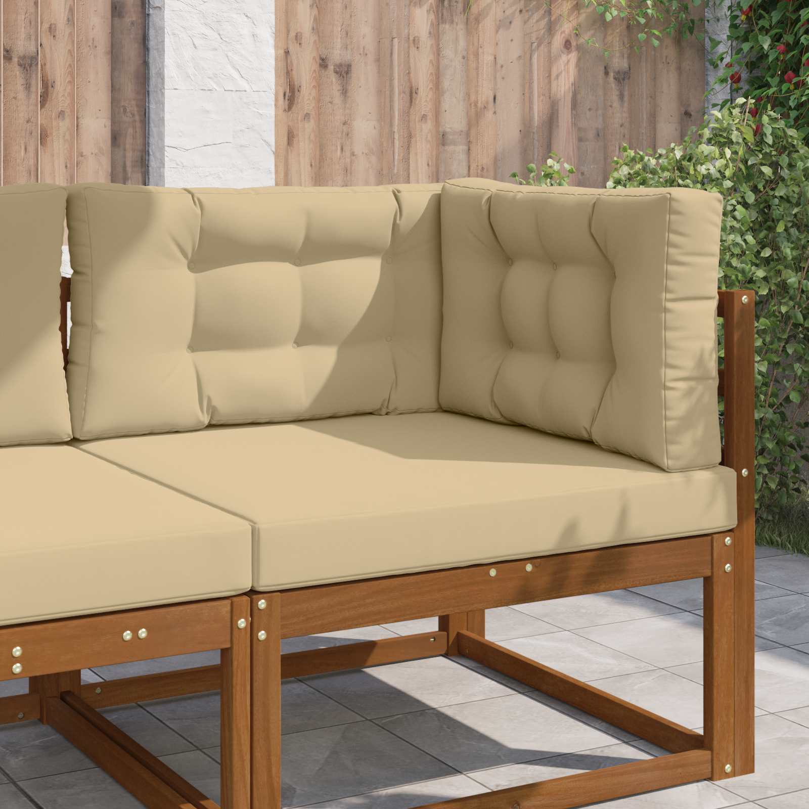 Buiten bankkussen 3 pcs Beige Polyester is nu te koop bij PeponiXL, paradijselijk wonen!