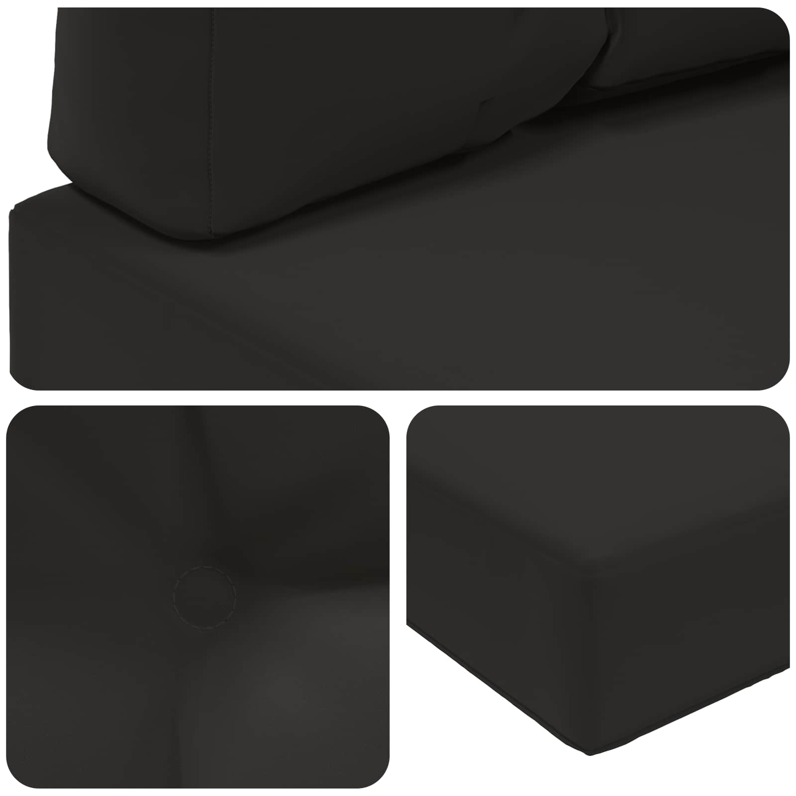 Buiten bankkussen 3 pcs Zwart Polyester is nu te koop bij PeponiXL, paradijselijk wonen!