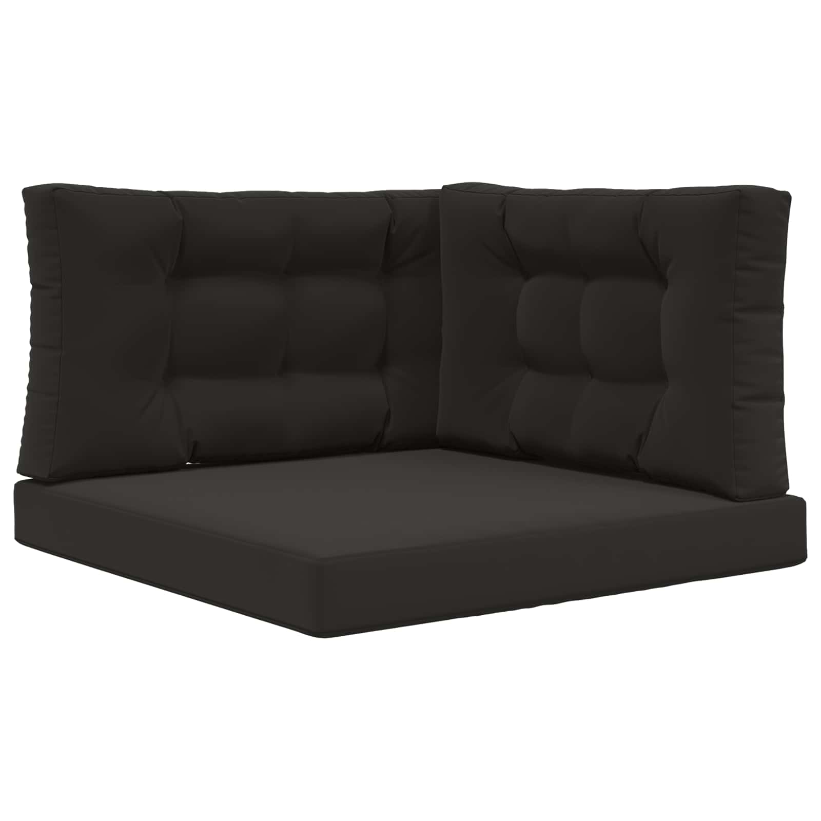 Buiten bankkussen 3 pcs Zwart Polyester is nu te koop bij PeponiXL, paradijselijk wonen!