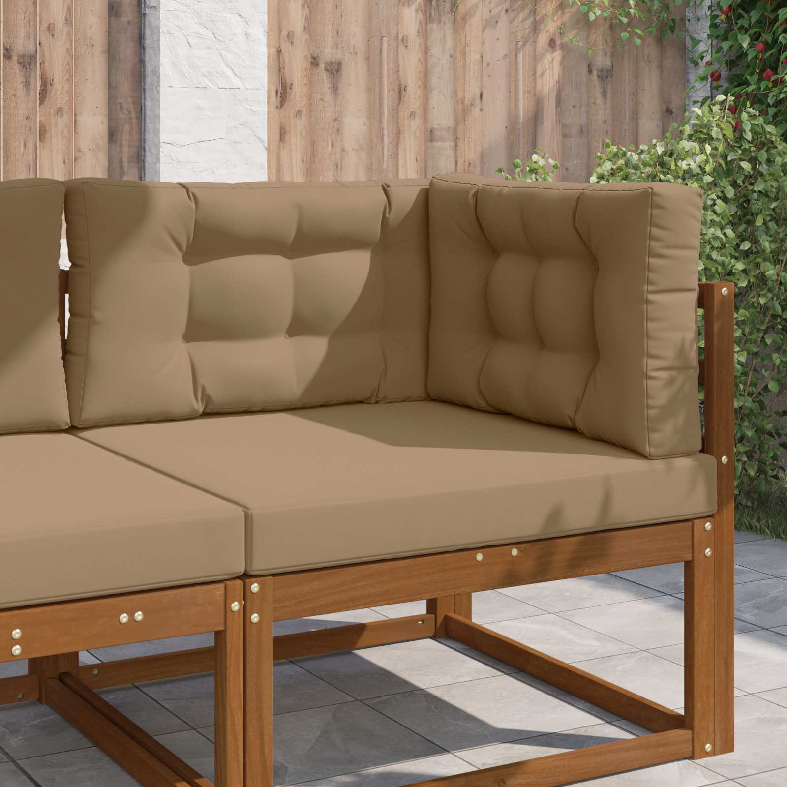 Buiten bankkussen 3 pcs Taupe Polyester is nu te koop bij PeponiXL, paradijselijk wonen!