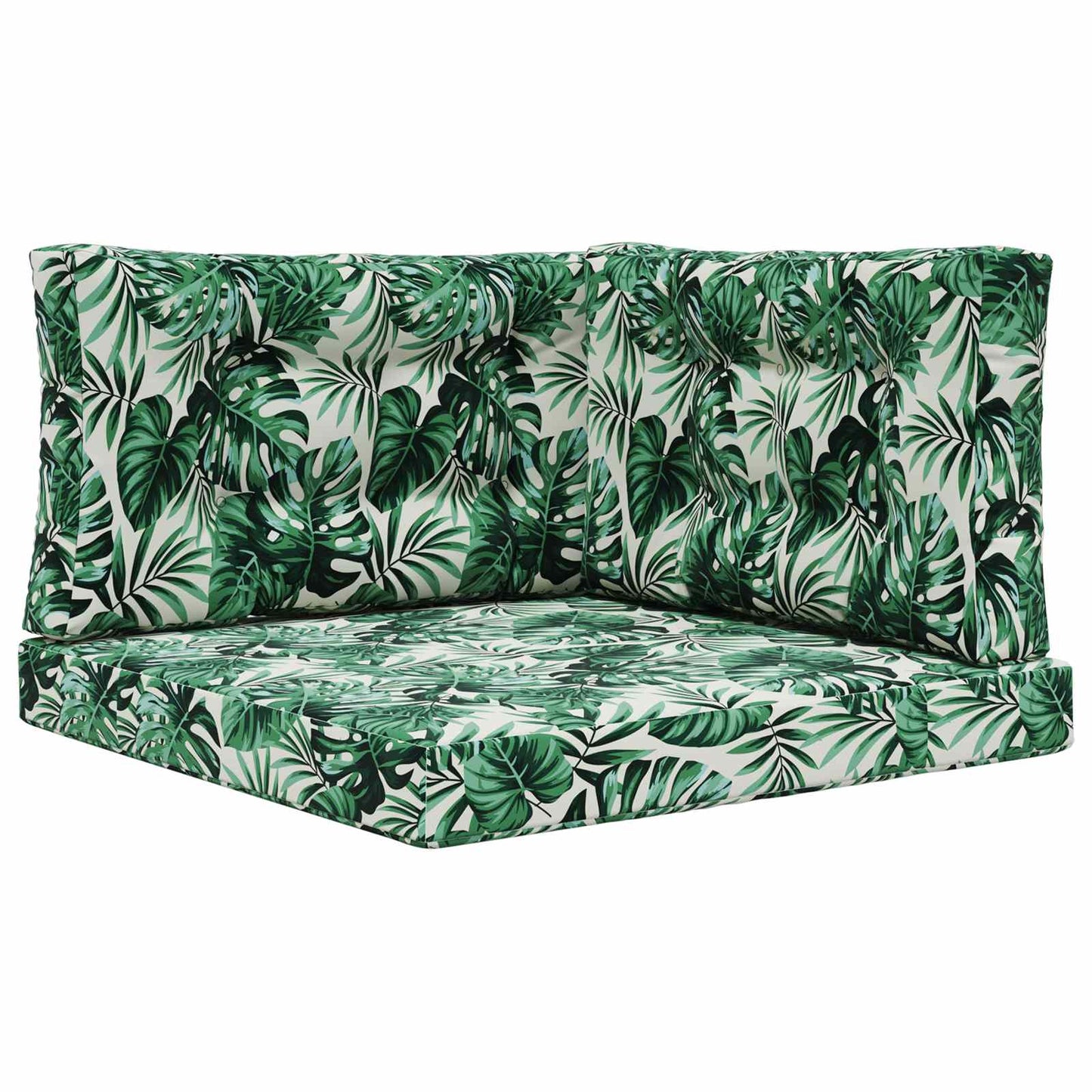 Buiten bankkussen 3 pcs Bladpatroon Polyester is nu te koop bij PeponiXL, paradijselijk wonen!
