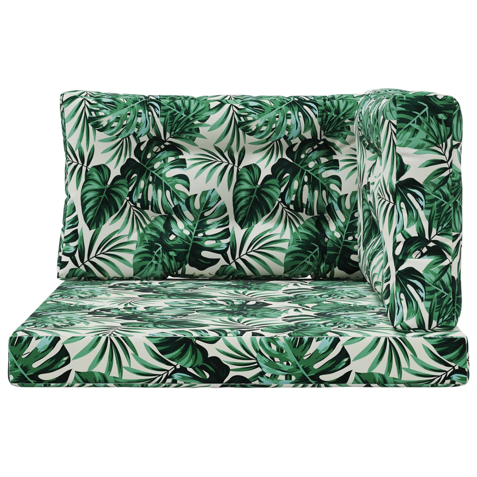 Buiten bankkussen 3 pcs Bladpatroon Polyester is nu te koop bij PeponiXL, paradijselijk wonen!