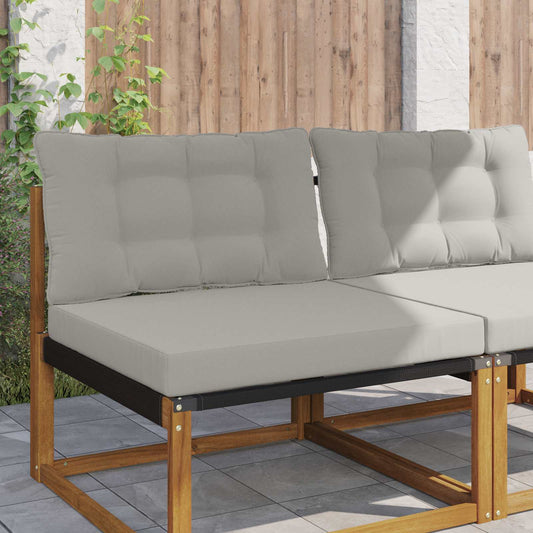 Buiten bankkussen 2 pcs Grijs Polyester is nu te koop bij PeponiXL, paradijselijk wonen!