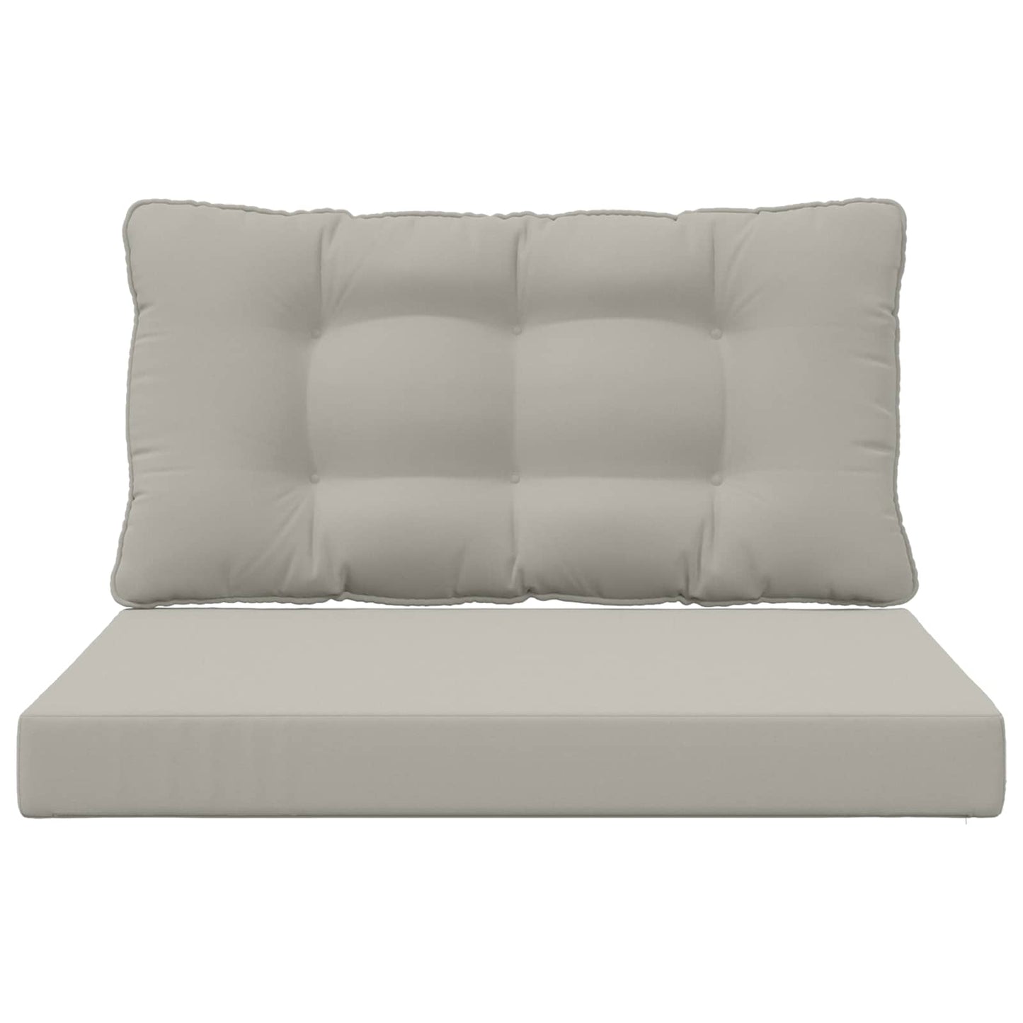 Buiten bankkussen 2 pcs Grijs Polyester is nu te koop bij PeponiXL, paradijselijk wonen!