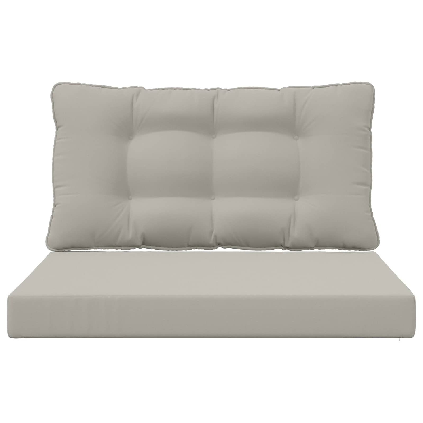 Buiten bankkussen 2 pcs Grijs Polyester is nu te koop bij PeponiXL, paradijselijk wonen!