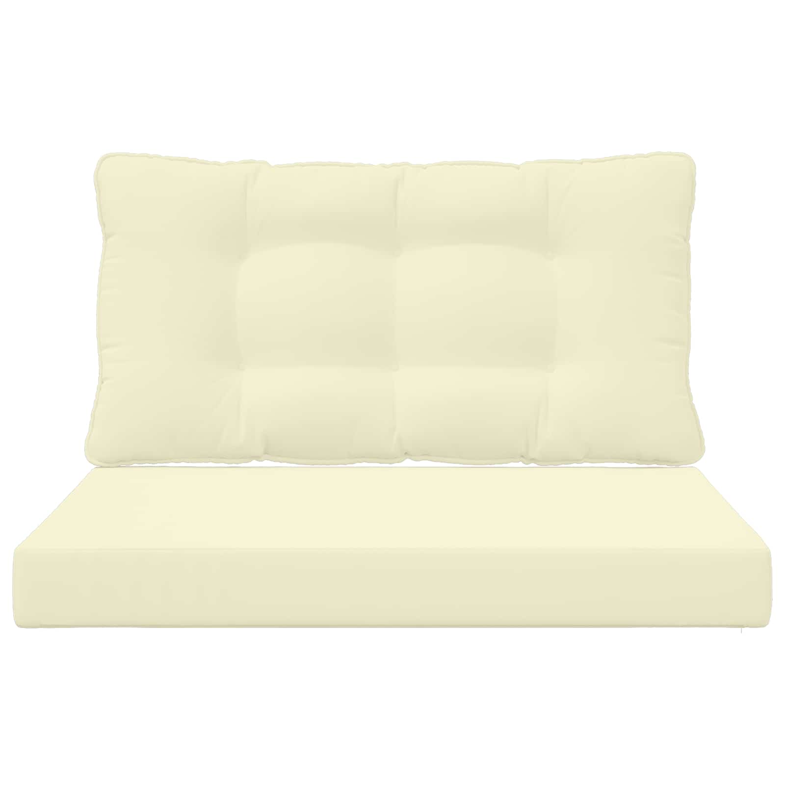 Buiten bankkussen 2 pcs Crème Polyester is nu te koop bij PeponiXL, paradijselijk wonen!