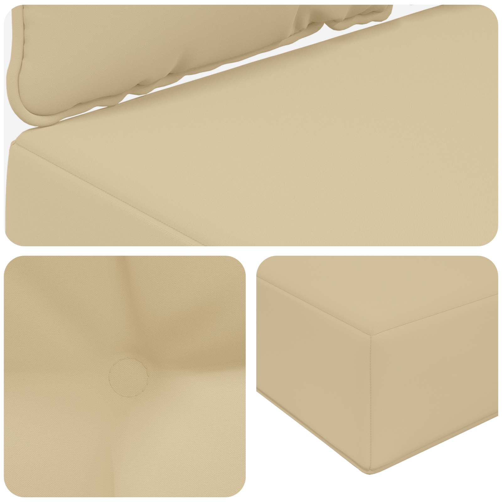 Buiten bankkussen 2 pcs Beige Polyester is nu te koop bij PeponiXL, paradijselijk wonen!