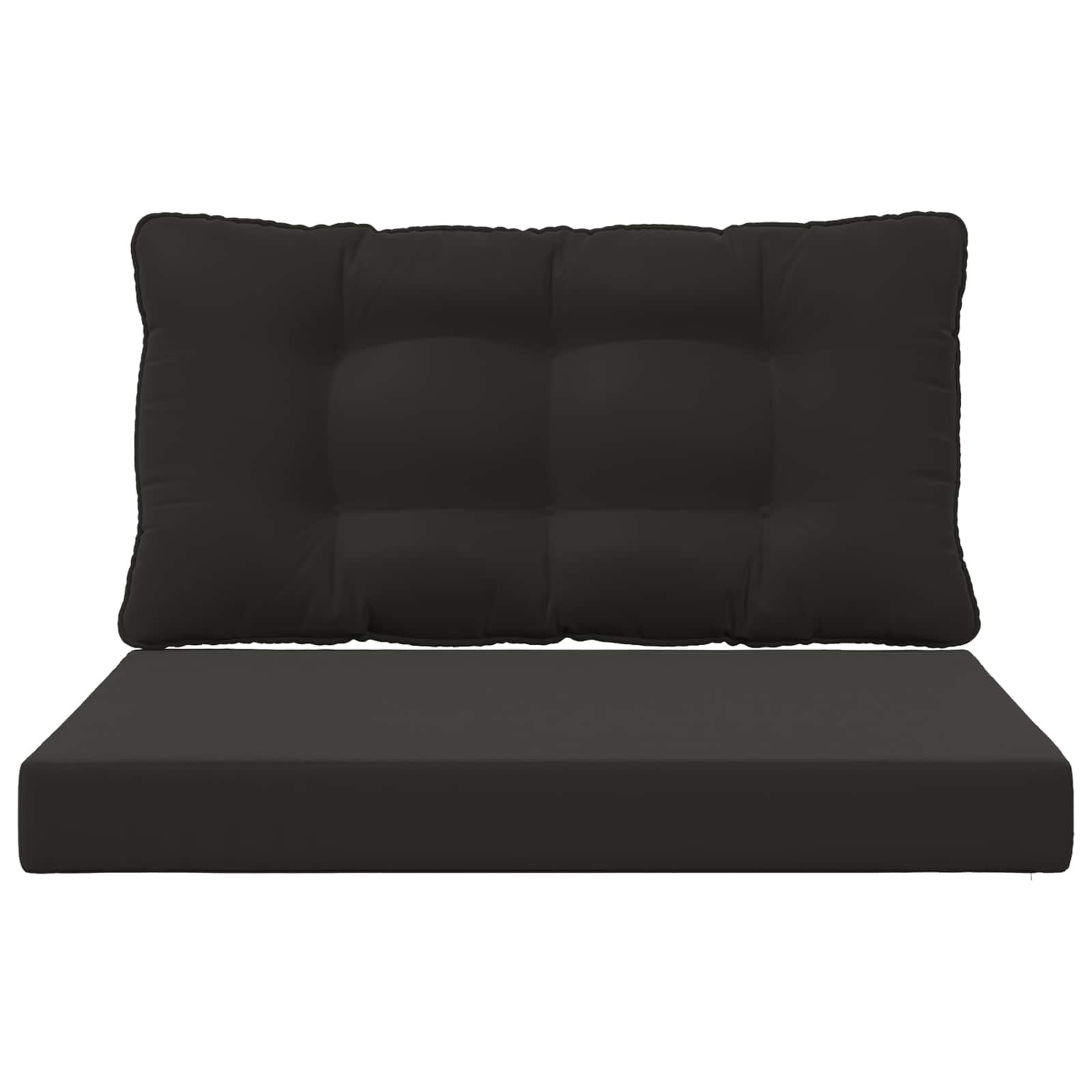 Buiten bankkussen 2 pcs Zwart Polyester is nu te koop bij PeponiXL, paradijselijk wonen!