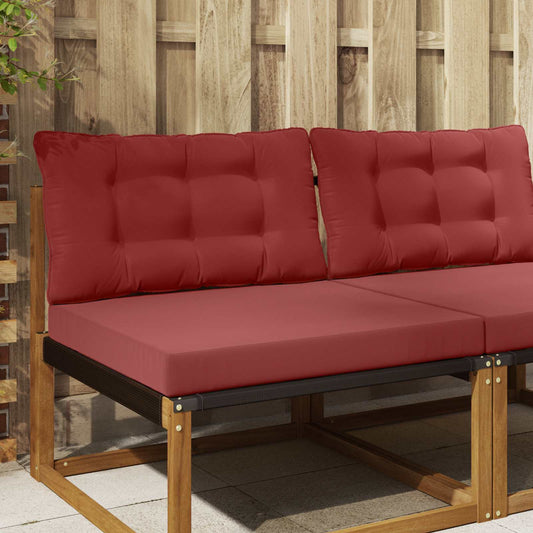 Buiten bankkussen 2 pcs Wijnrood Polyester is nu te koop bij PeponiXL, paradijselijk wonen!