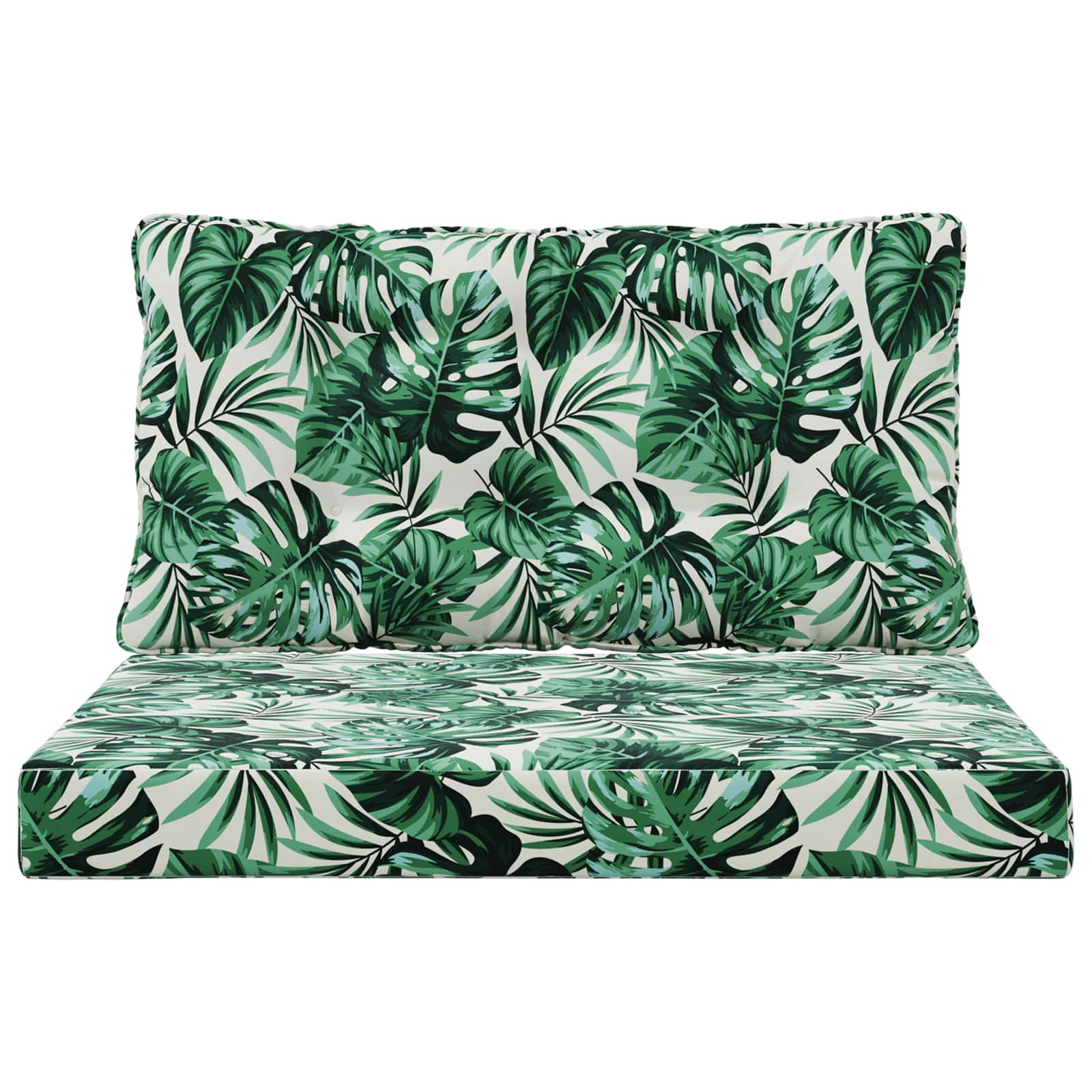 Buiten bankkussen 2 pcs Bladpatroon Polyester is nu te koop bij PeponiXL, paradijselijk wonen!