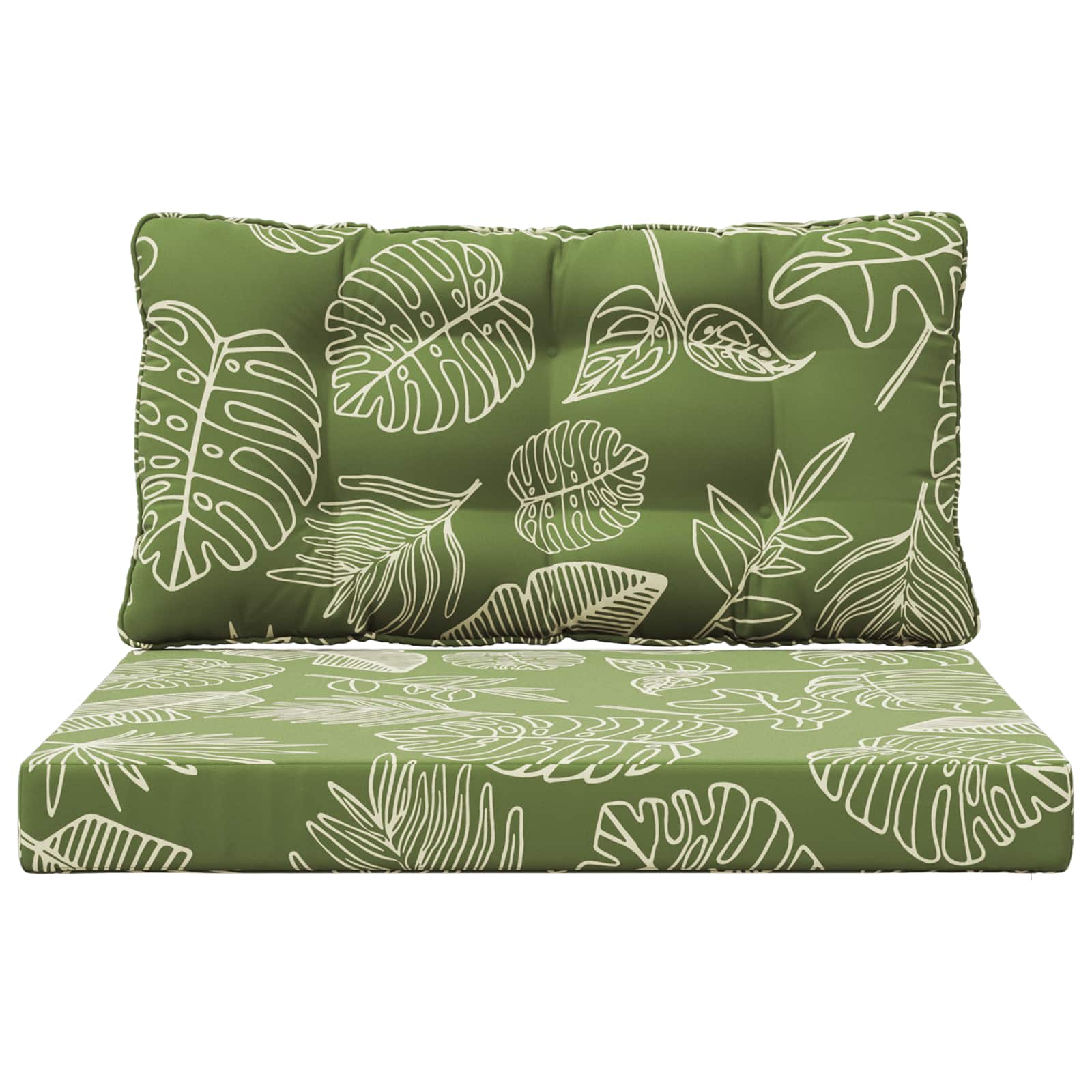 Buiten bankkussen 2 pcs Bladontwerp Polyester is nu te koop bij PeponiXL, paradijselijk wonen!