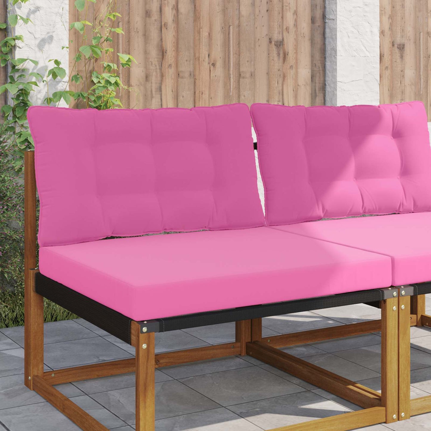 Buiten bankkussen 2 pcs Roze Polyester is nu te koop bij PeponiXL, paradijselijk wonen!