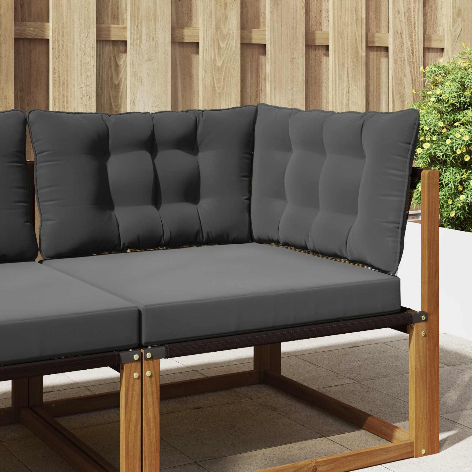 Buiten bankkussen 3 pcs Antraciet Polyester is nu te koop bij PeponiXL, paradijselijk wonen!