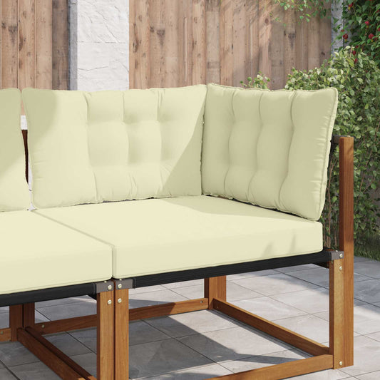 Buiten bankkussen 3 pcs Crème Polyester is nu te koop bij PeponiXL, paradijselijk wonen!