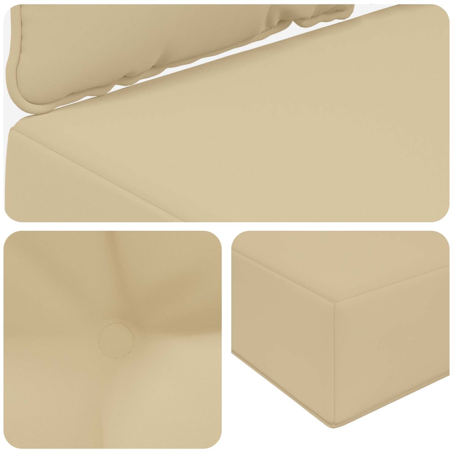 Buiten bankkussen 3 pcs Beige Polyester is nu te koop bij PeponiXL, paradijselijk wonen!