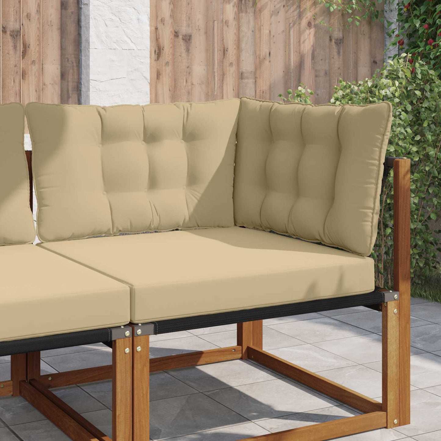 Buiten bankkussen 3 pcs Beige Polyester is nu te koop bij PeponiXL, paradijselijk wonen!