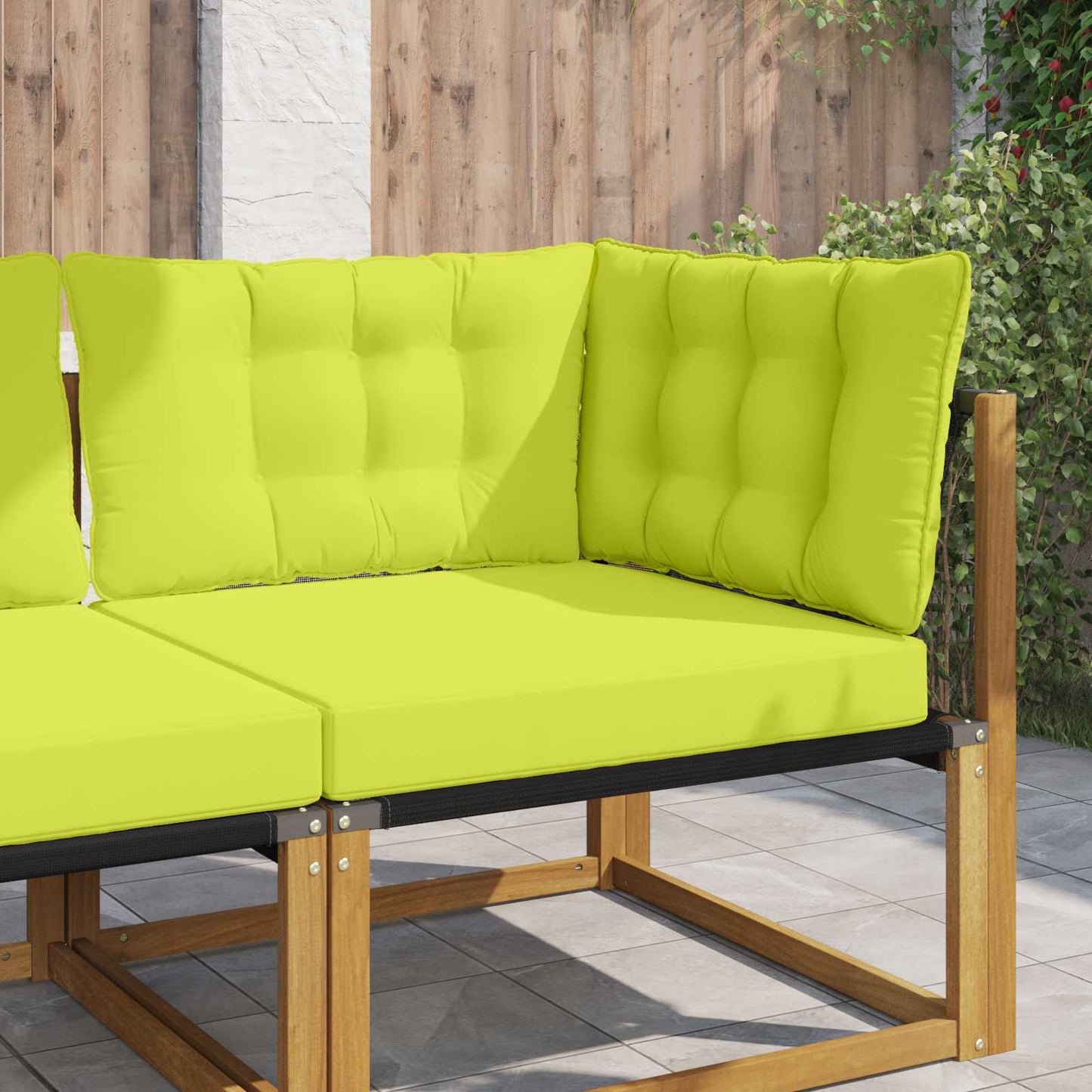 Buiten bankkussen 3 pcs Groen Polyester is nu te koop bij PeponiXL, paradijselijk wonen!