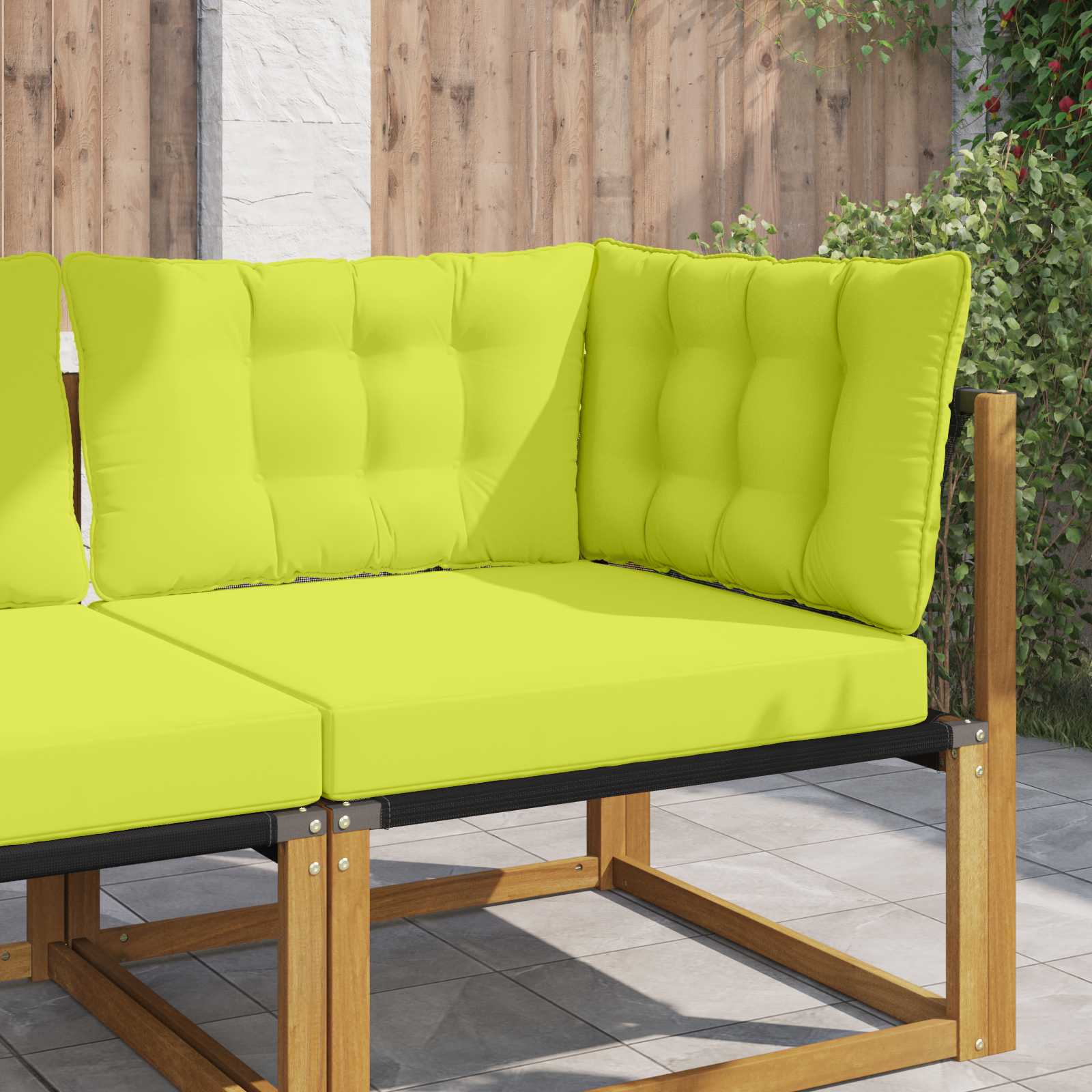 Buiten bankkussen 3 pcs Groen Polyester is nu te koop bij PeponiXL, paradijselijk wonen!