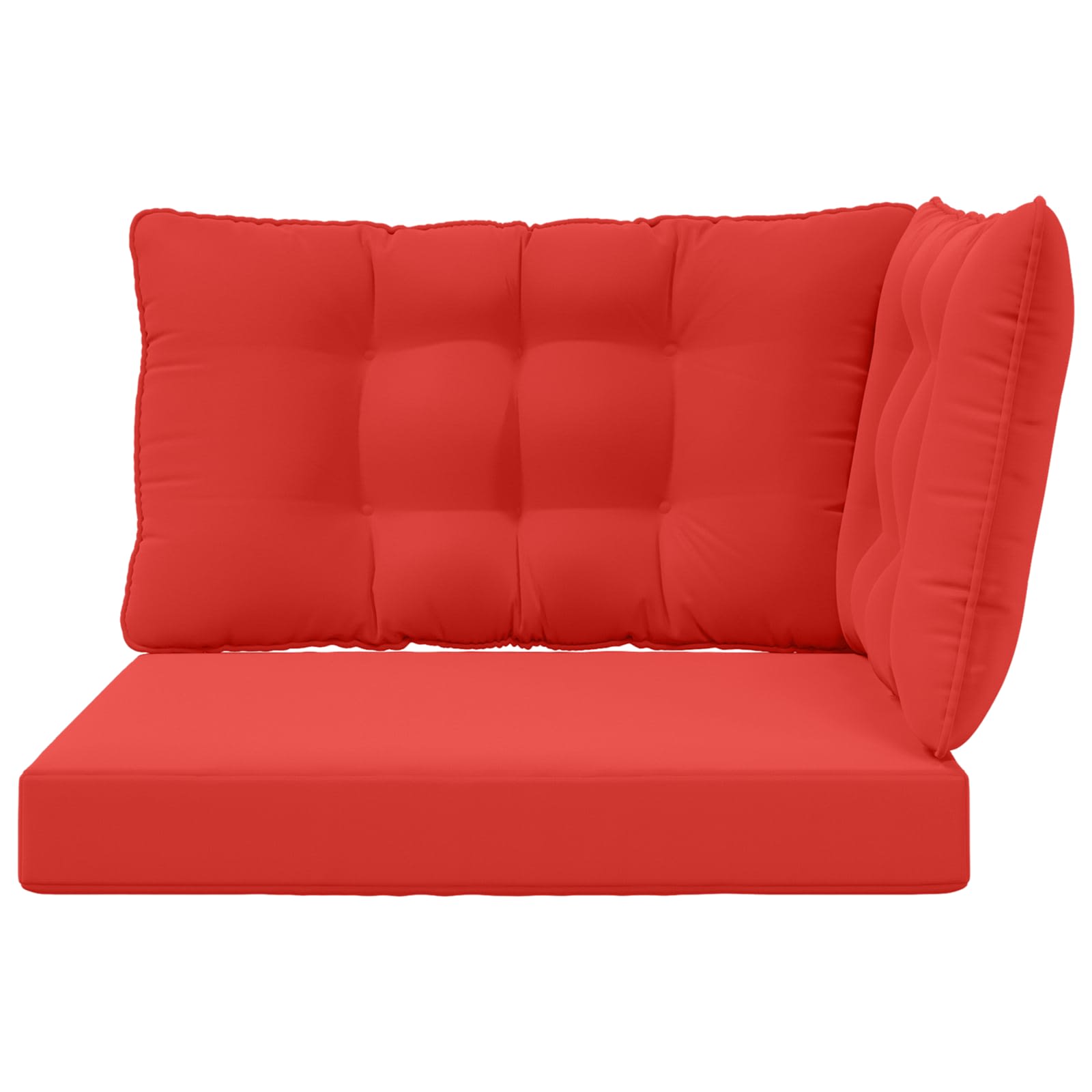 Buiten bankkussen 3 pcs Rood Polyester is nu te koop bij PeponiXL, paradijselijk wonen!